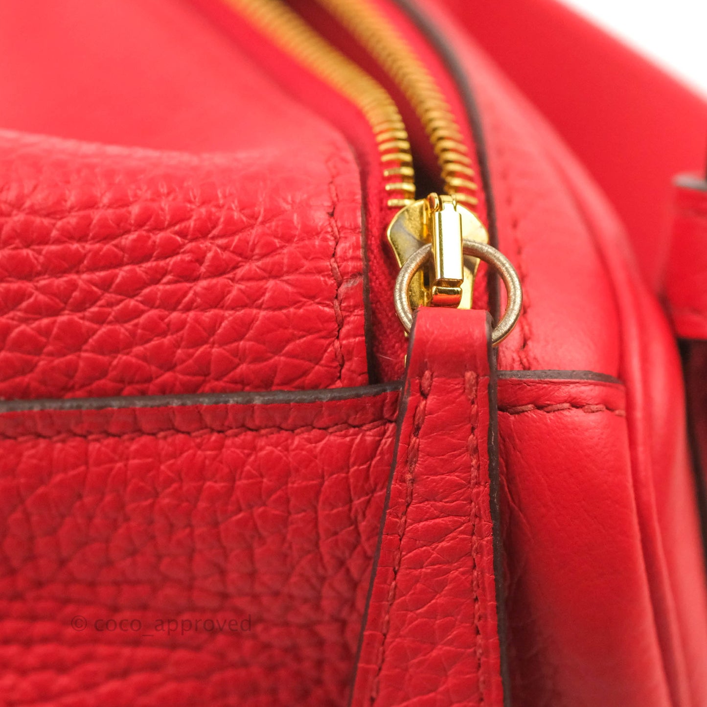 Hermès Lindy 26 Rouge de Coeur Clemence Gold Hardware