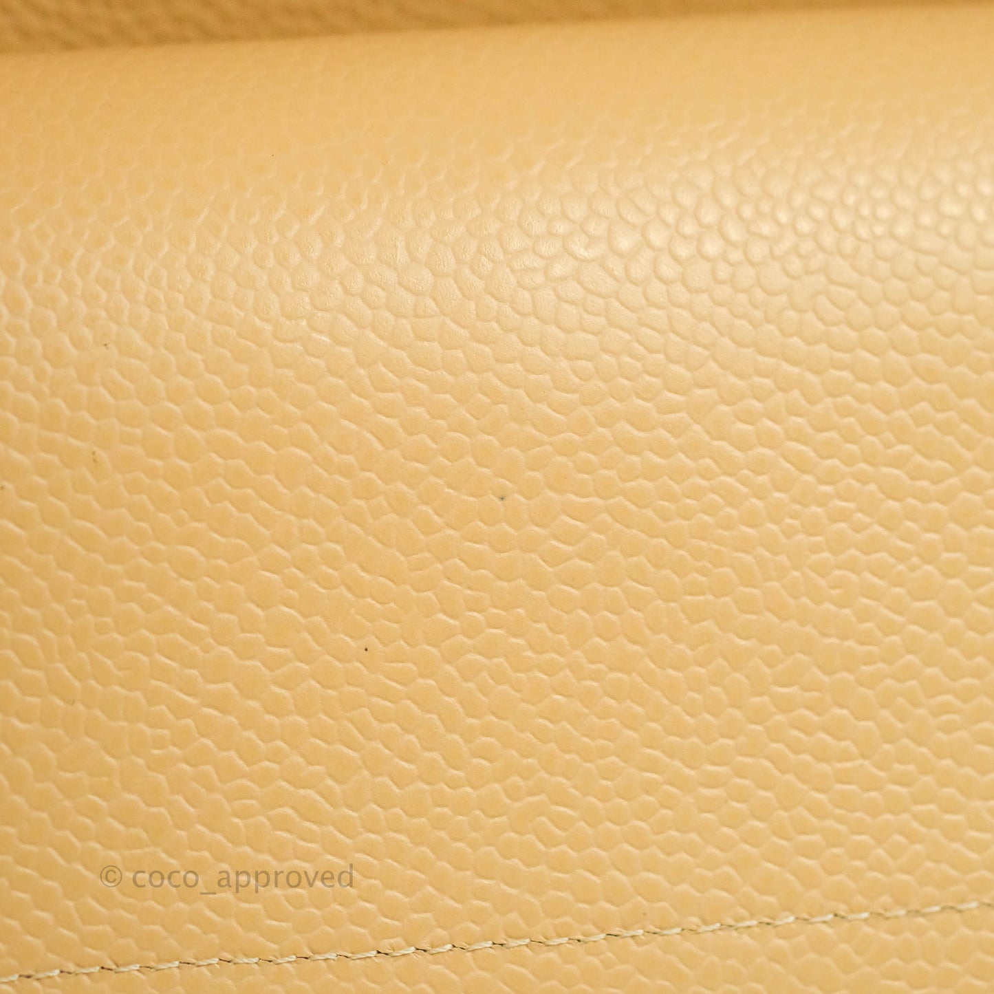 Chanel Quilted Classic M/L Medium Flap Beige Caviar Gold Hardware