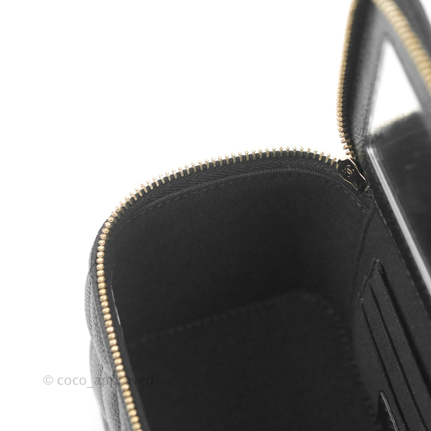Chanel Vanity with CC Chain Black Caviar Gold Hardware