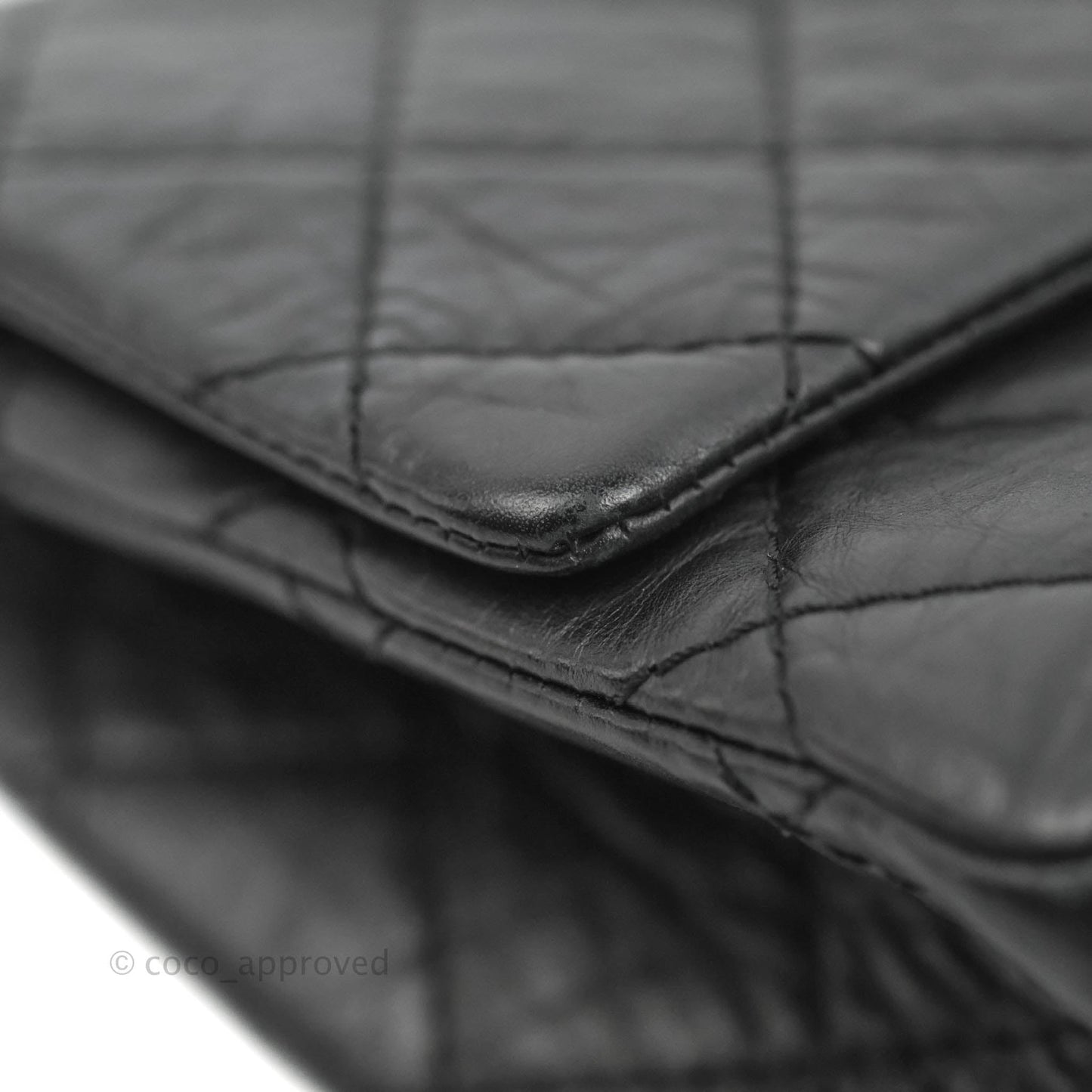 Chanel Reissue 226 Quilted Flap Black Aged Calfskin Ruthenium Hardware