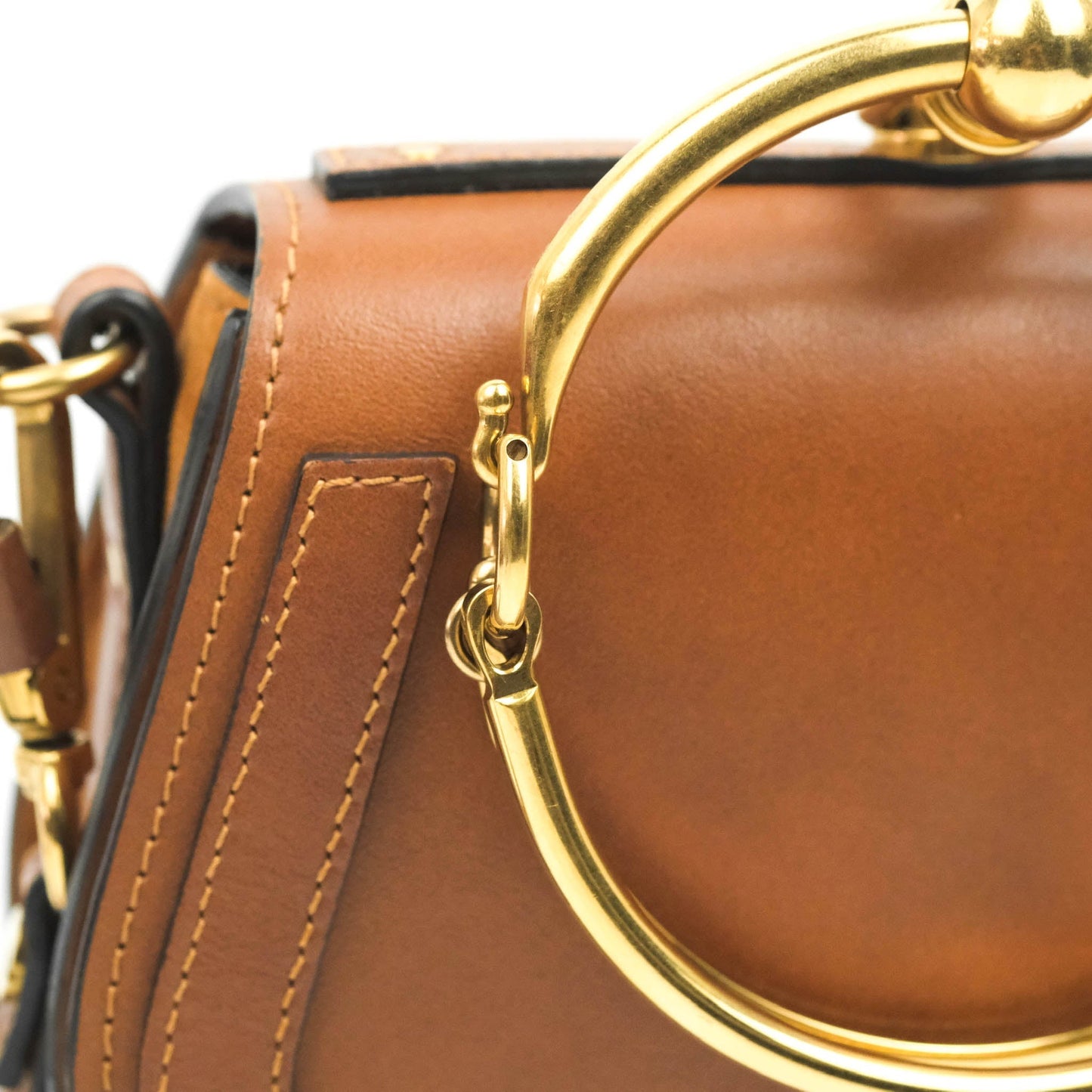 Chloé Nile Crossbody Bag Brown Calfskin