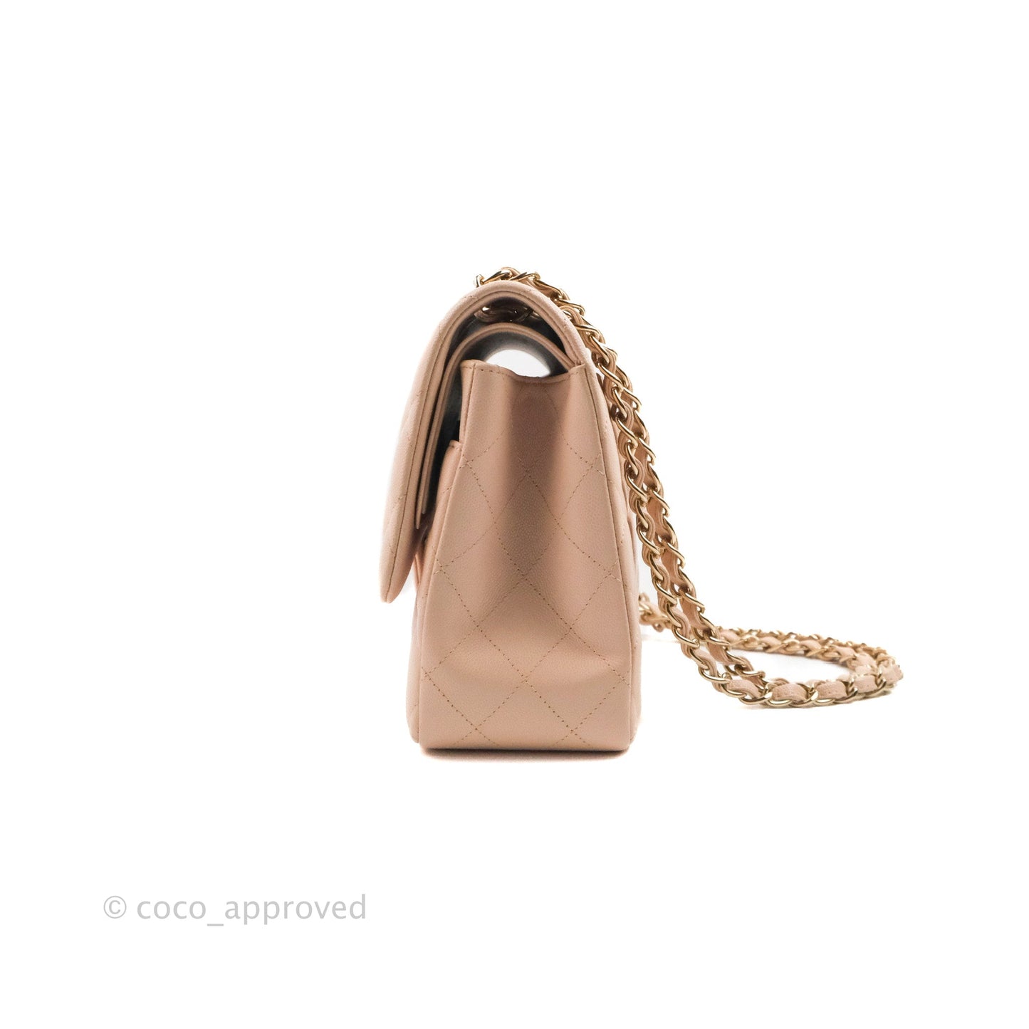 Chanel Jumbo Double Flap Rose Clair Pink Caviar Gold Hardware⁣⁣