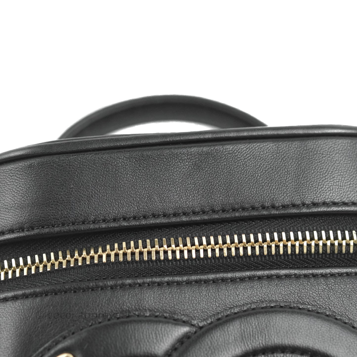 Chanel CC Mania Vanity Case Black Lambskin Gold Hardware