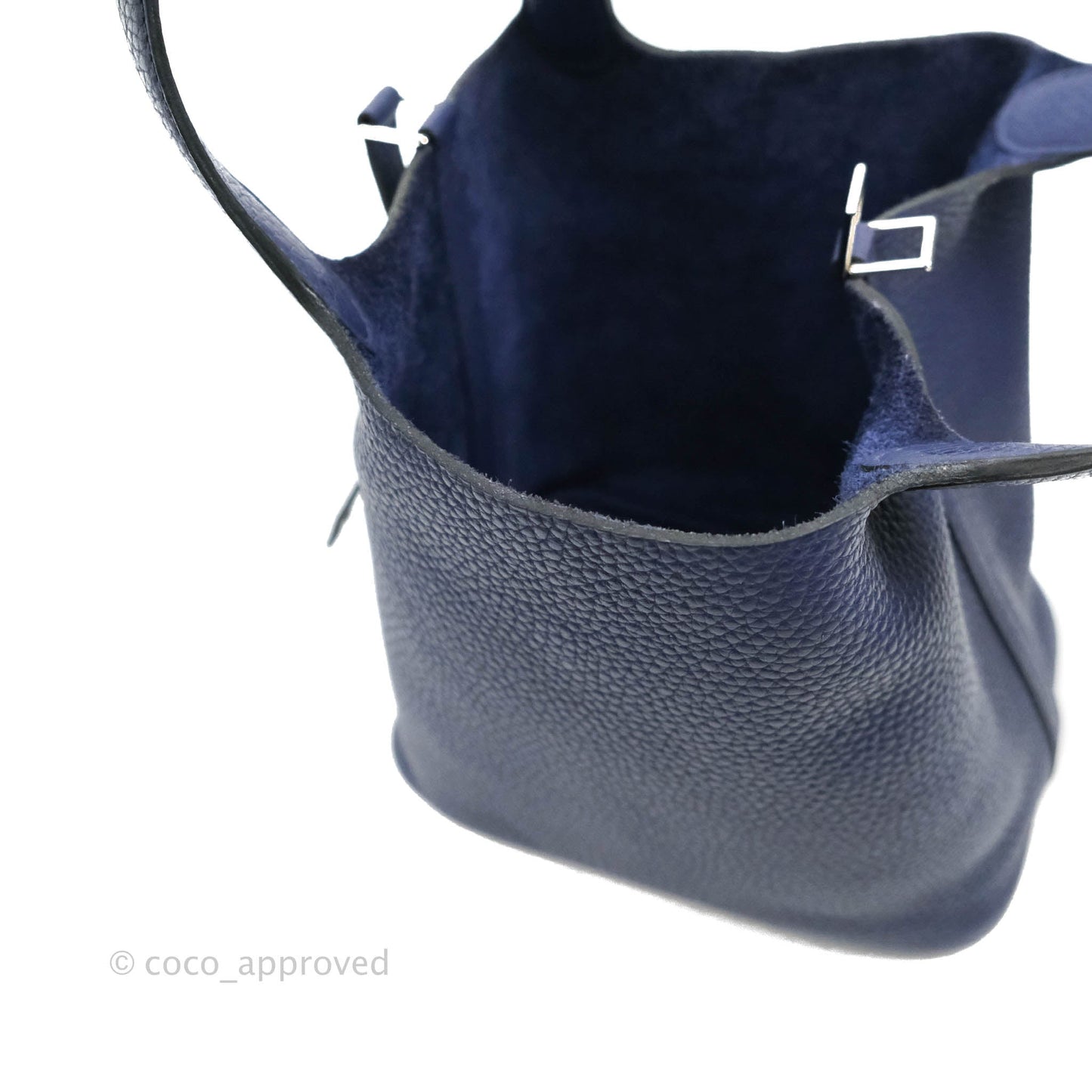 Hermès Picotin Lock 18 PM Bleu Encre Clemence Palladium Hardware