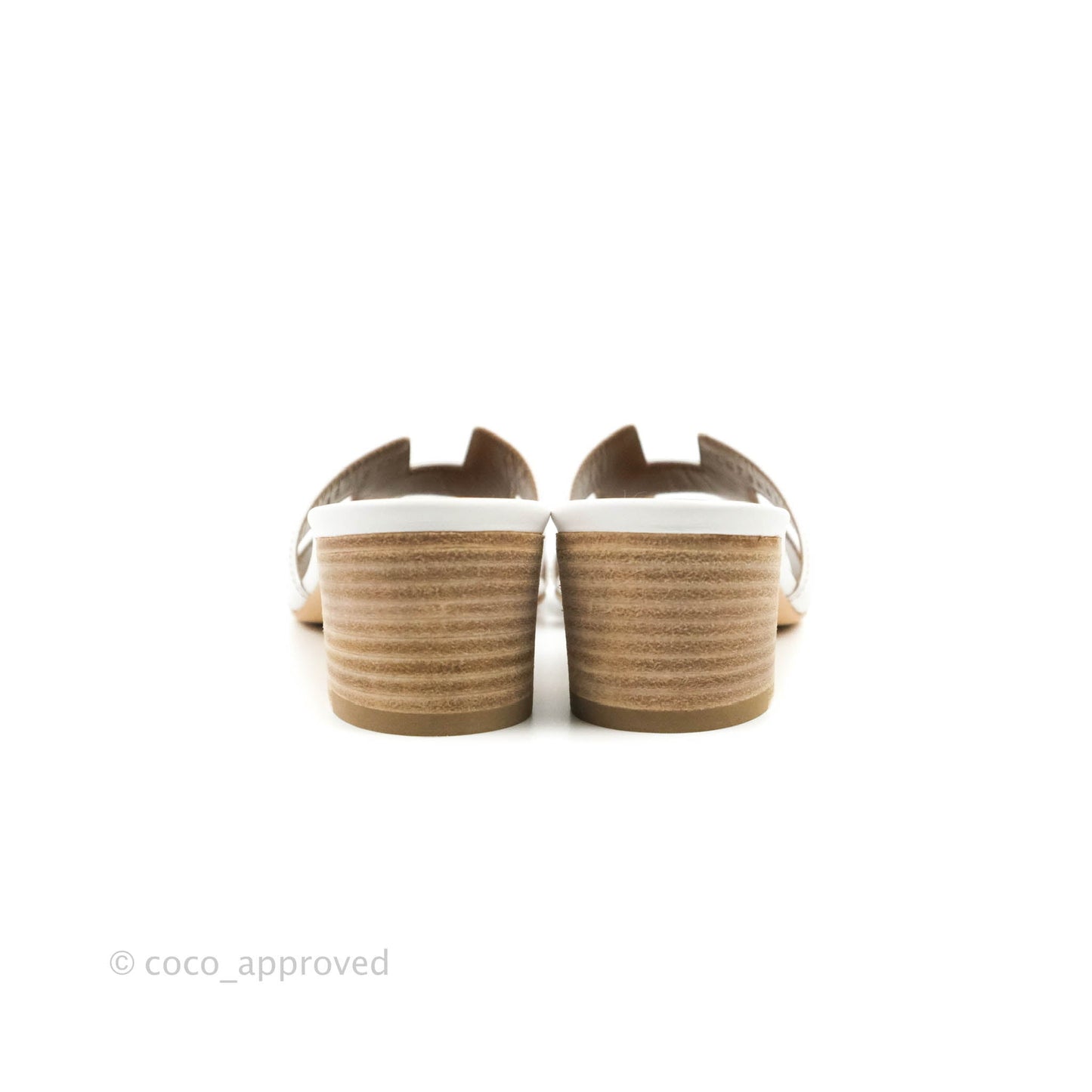 Hermes Oasis Sandal in White Size 36.5