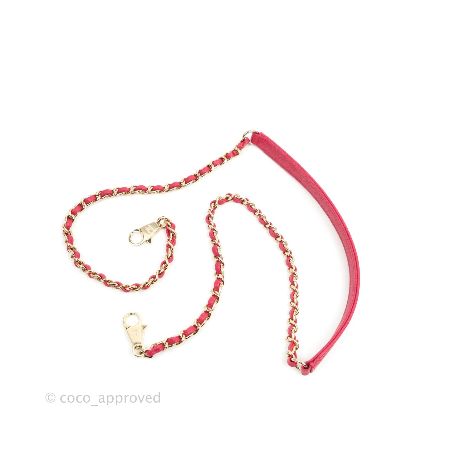 Chanel Small Coco Handle Quilted Cherry Red Caviar Gold Hardware