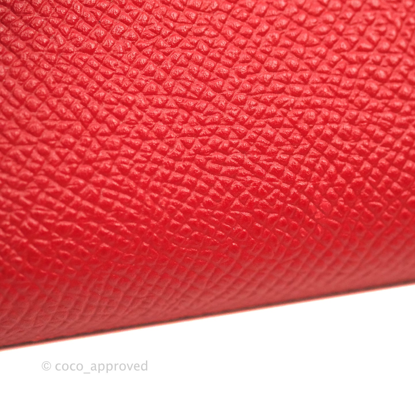 Hermès Kelly Wallet Red Epsom Gold Hardware
