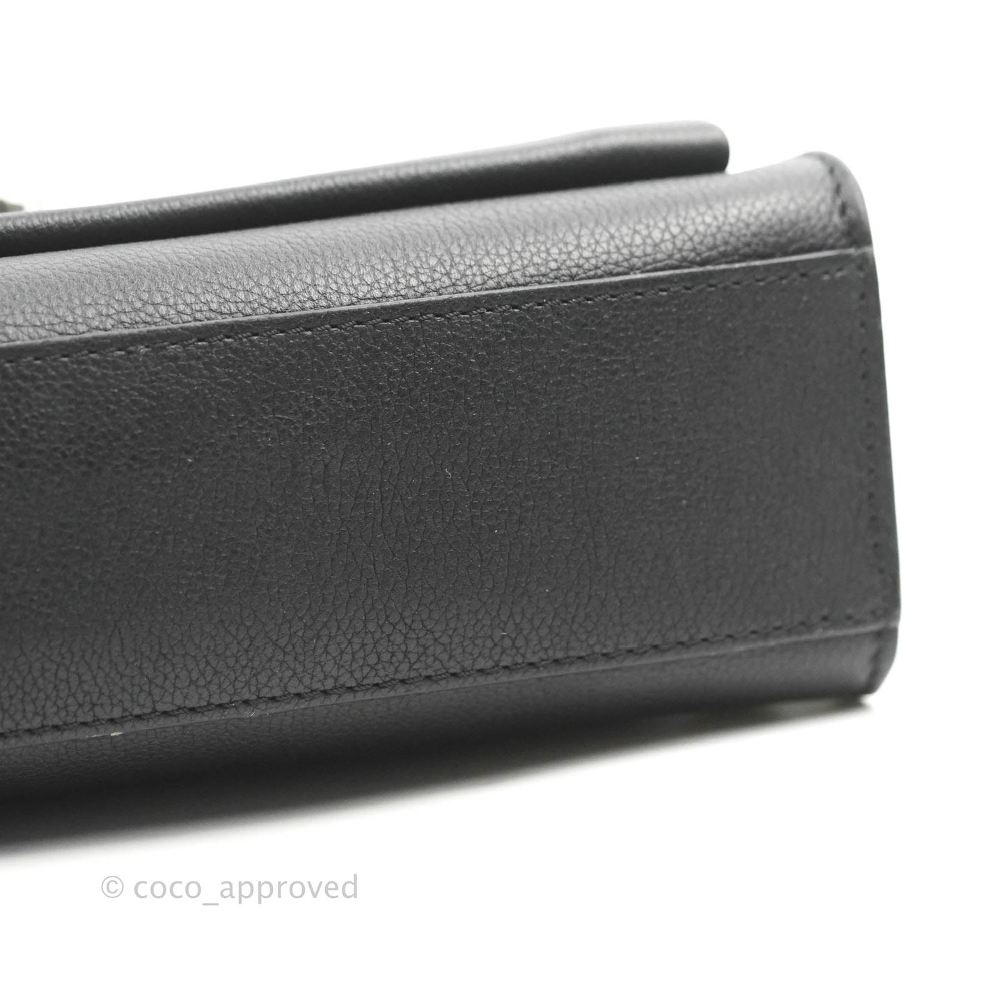 Louis Vuitton My Lockme BB Bag Black Calfskin Silver Hardware