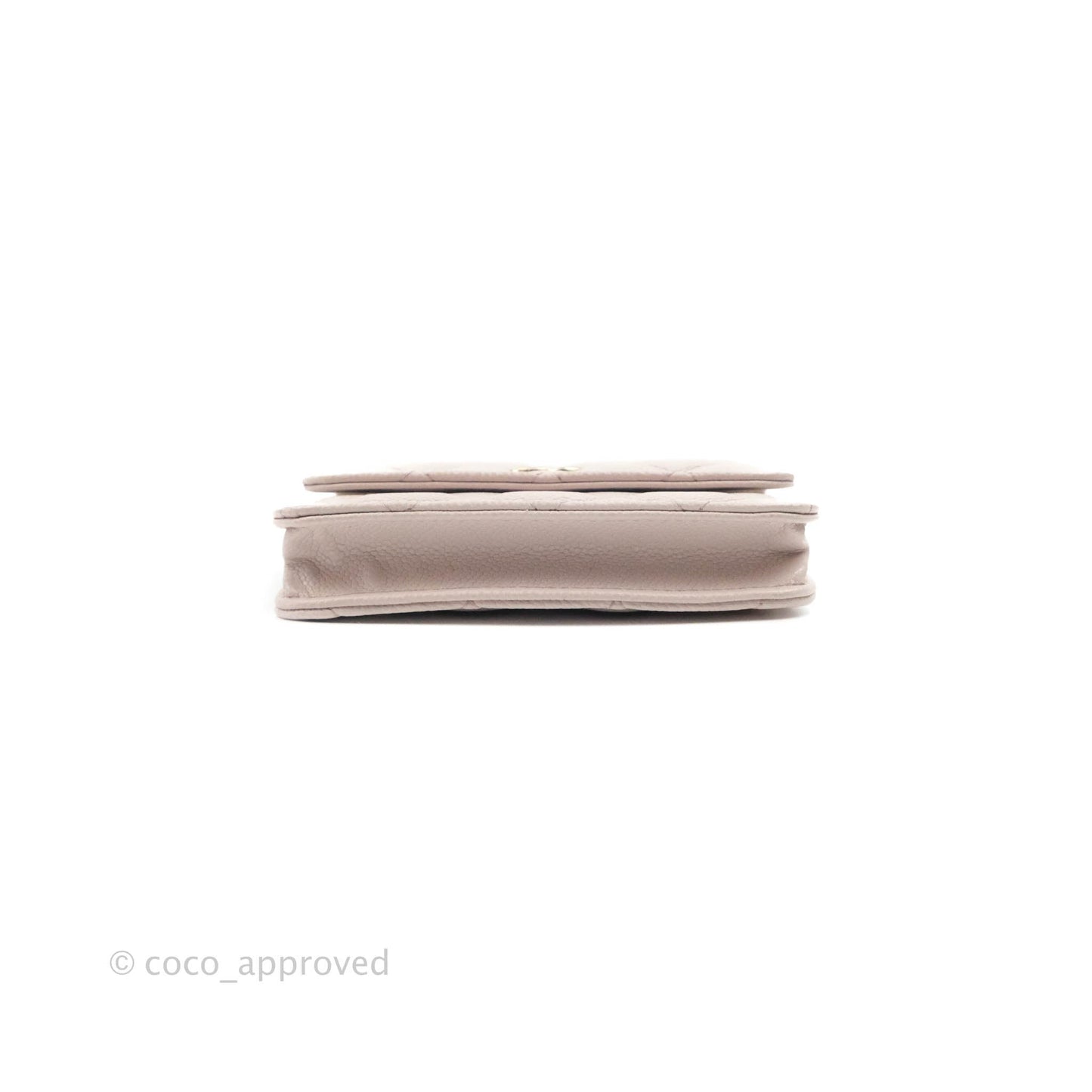 Chanel Miss Coco Clutch With Chain Quilted Lilac Pink Caviar Gold Hardware