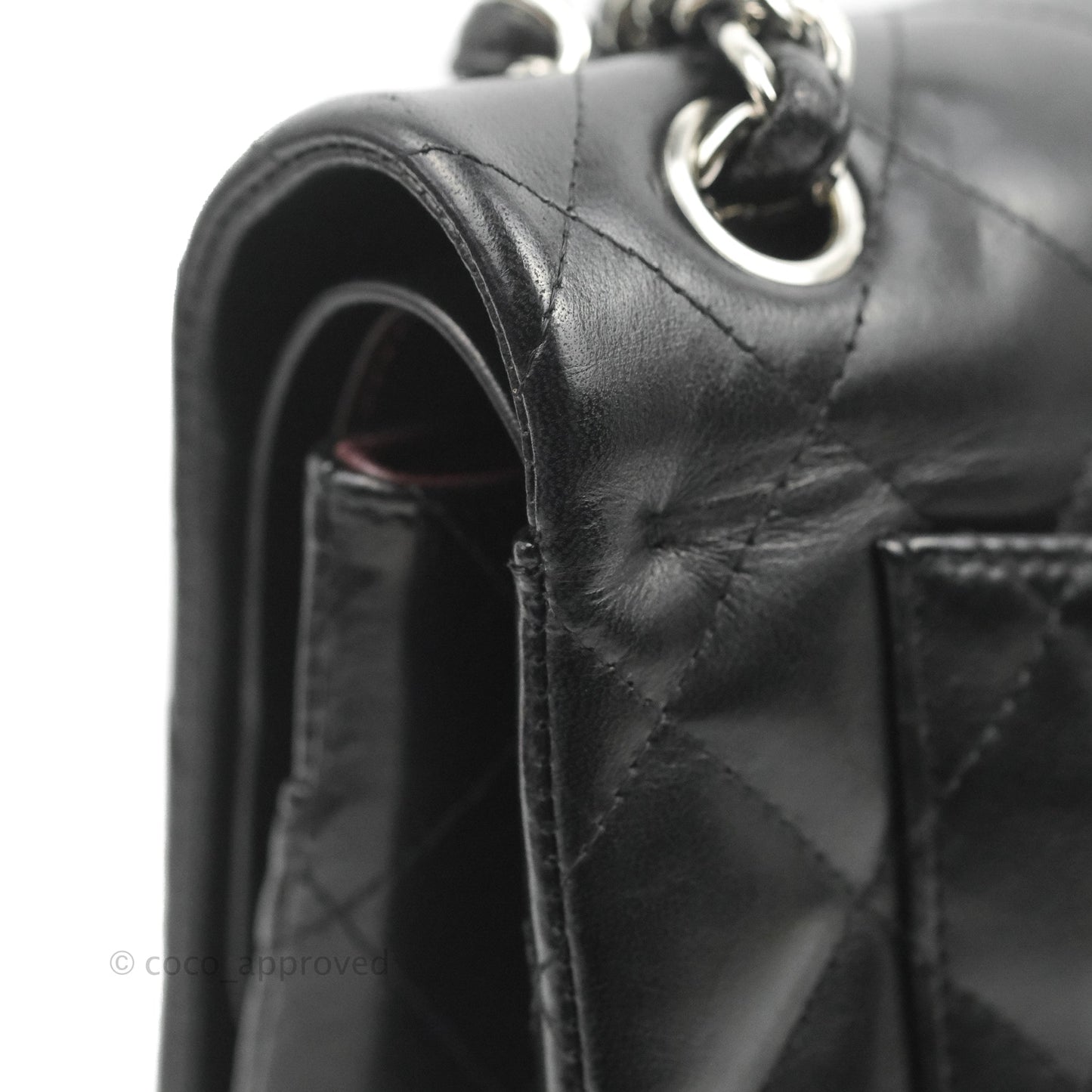 Chanel Jumbo Double Flap Black Lambskin Silver Hardware⁣⁣