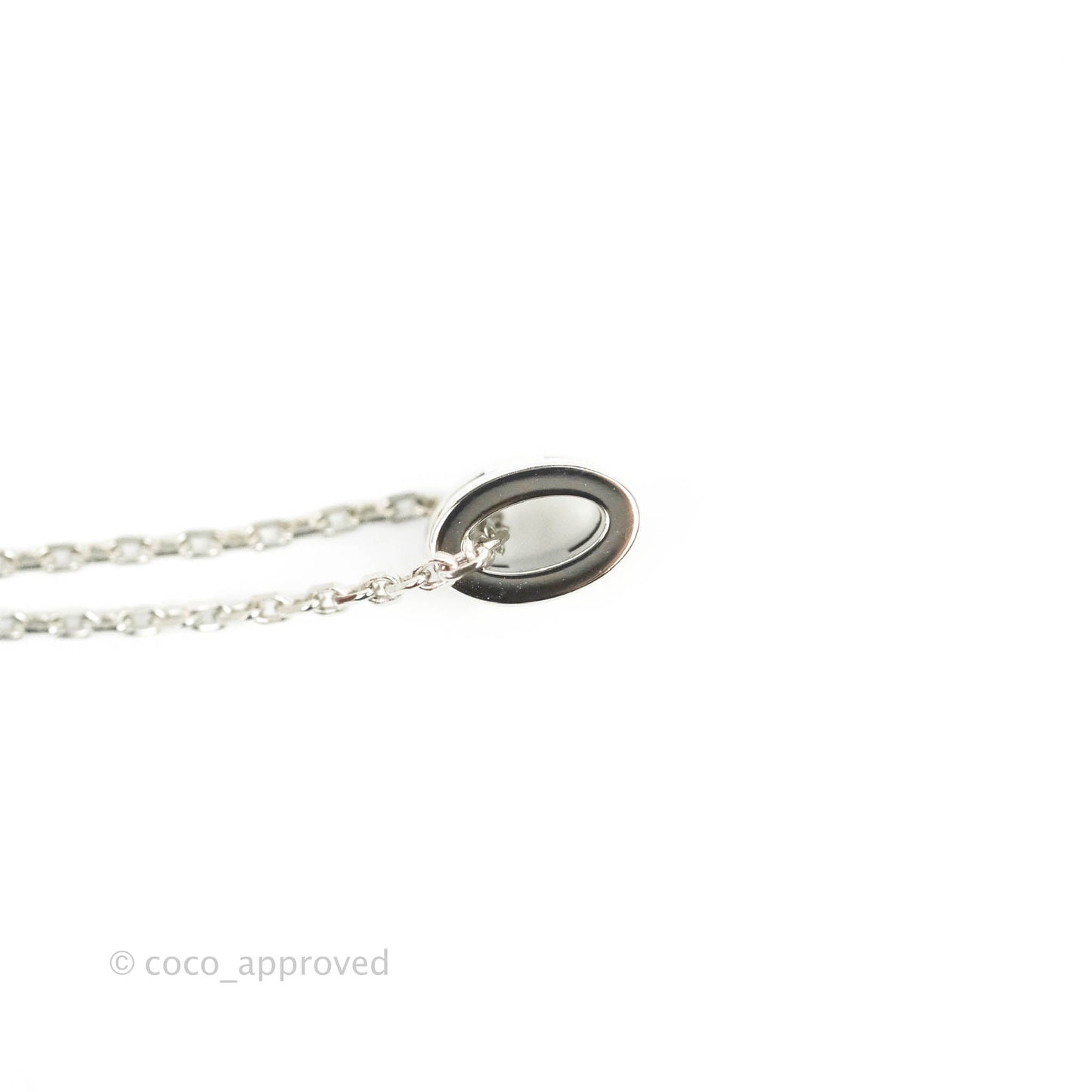 Hermès Mini Pop H Marron Glace Pendant Necklace Palladium Hardware