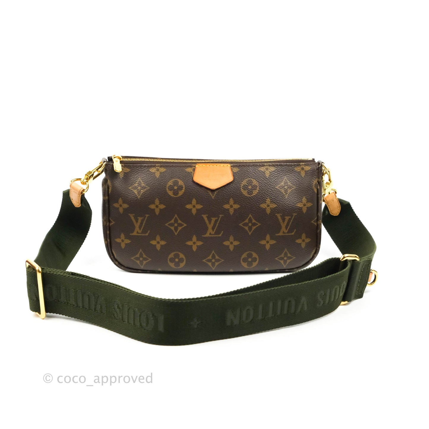 Louis Vuitton Multi Pochette Accessories Khaki Monogram Canvas