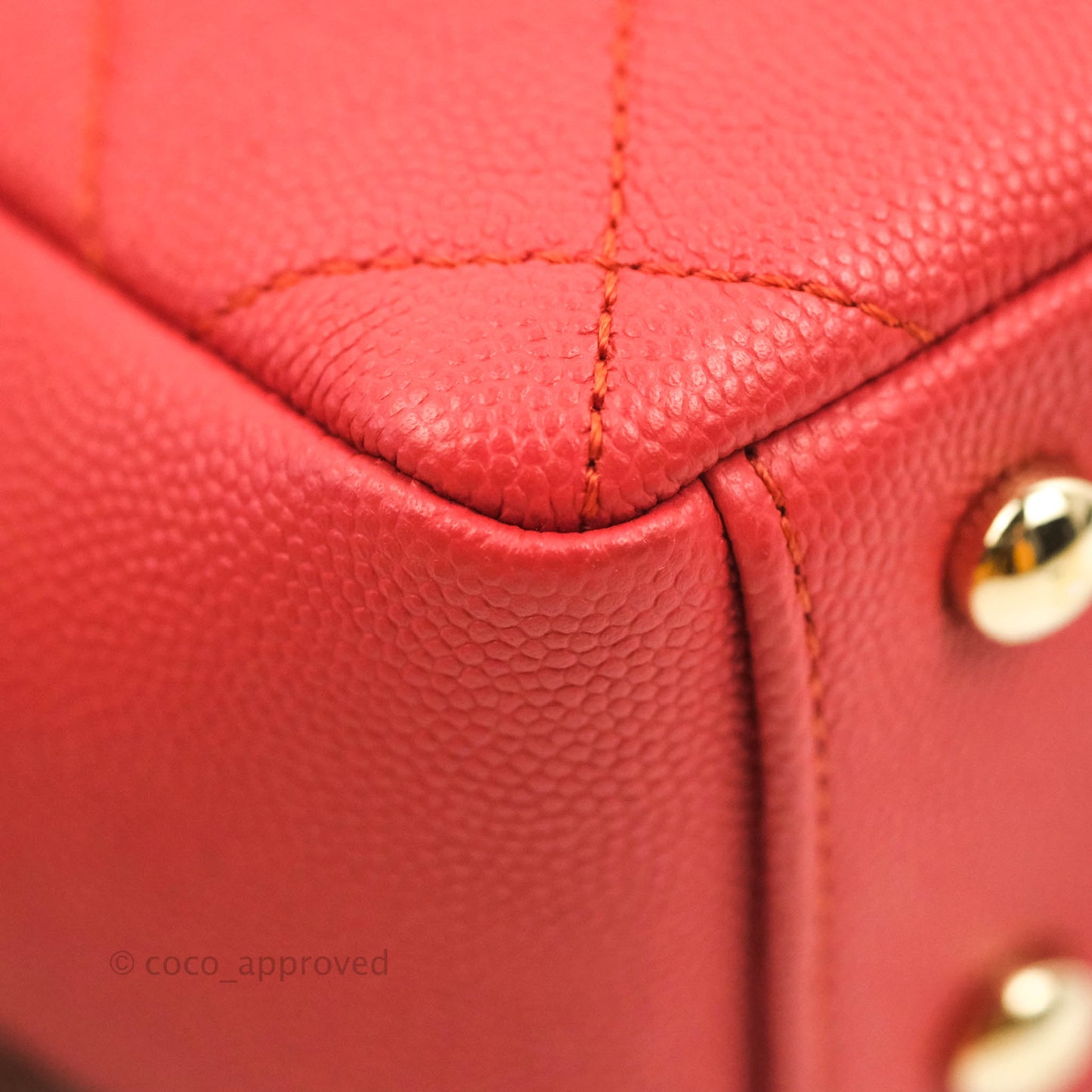 Chanel Quilted Small Business Affinity Flap Red Caviar Gold Hardware