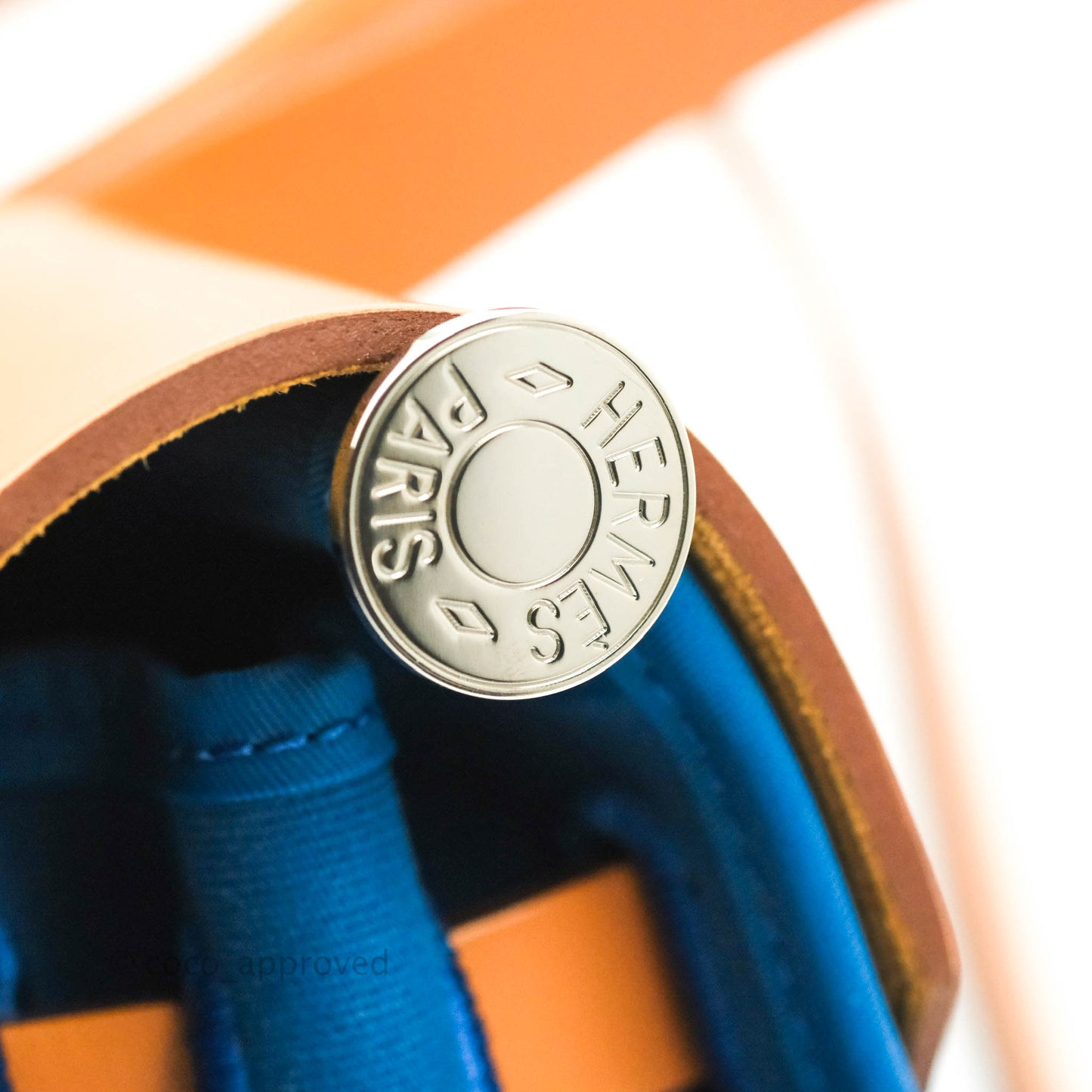 Hermès Herbag Zip 31 Outremer Nature Leather Palladium Hardware