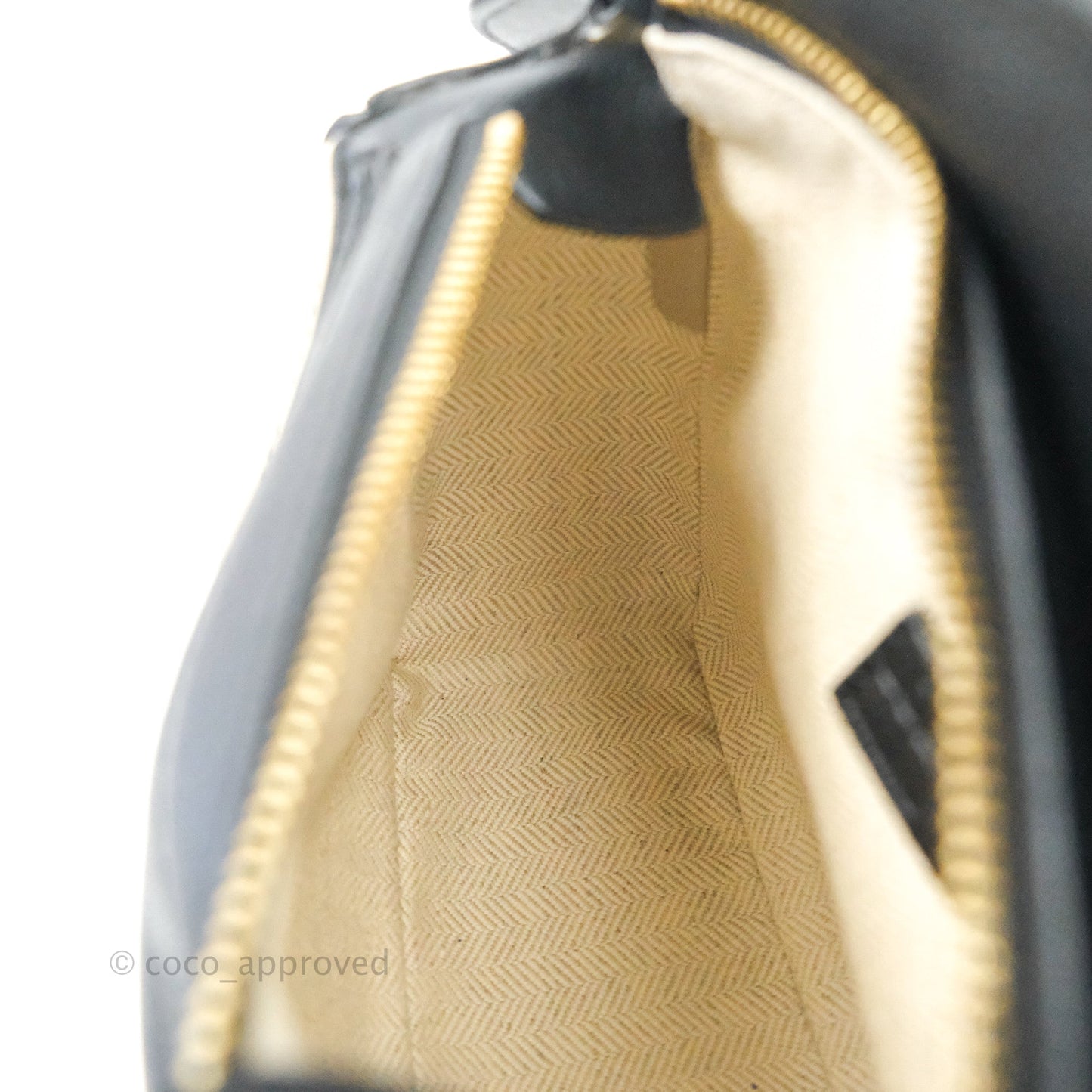 Loewe Mini Puzzle Bag Black/White/Navy Calfskin Gold Hardware