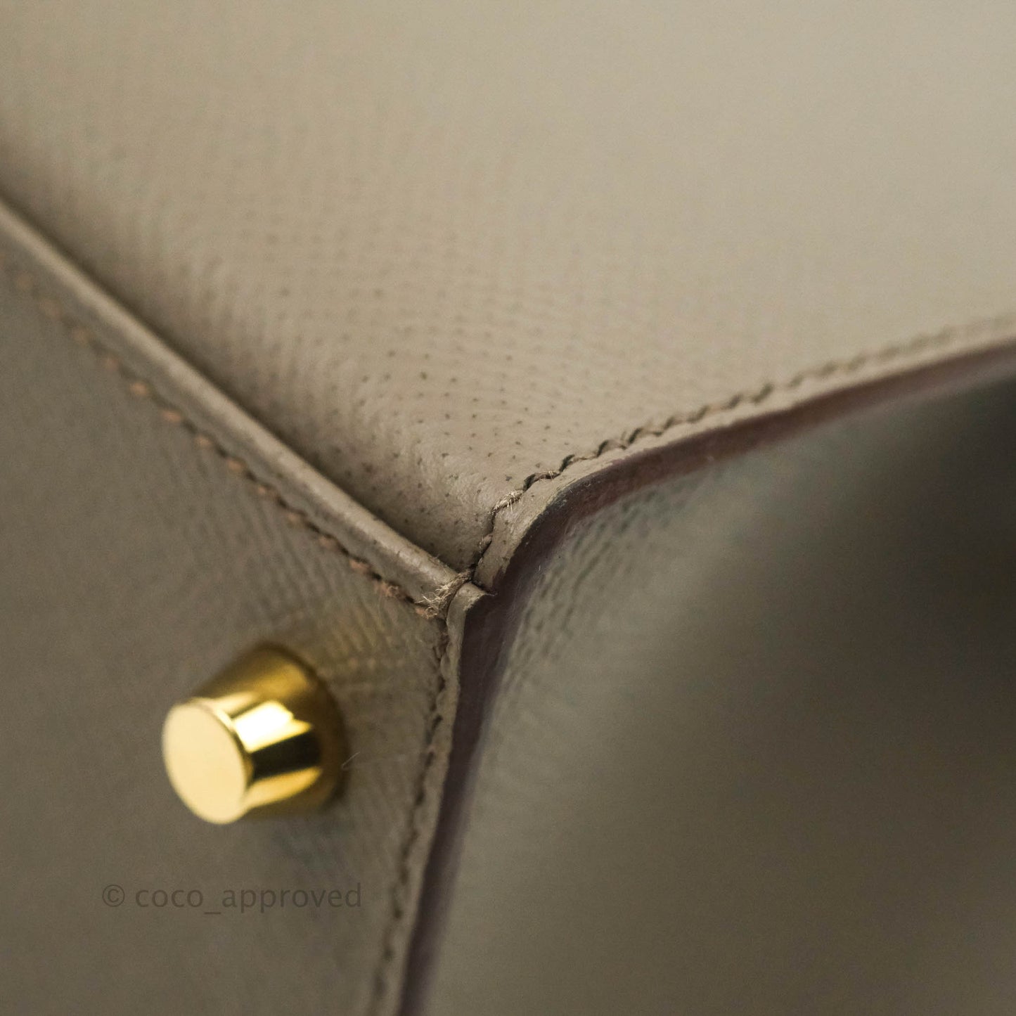 Hermès Kelly 28 8F Etain Gold Hardware