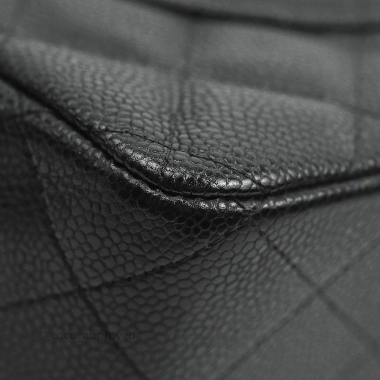 Chanel Jumbo Double Flap Black Caviar Silver Hardware⁣⁣
