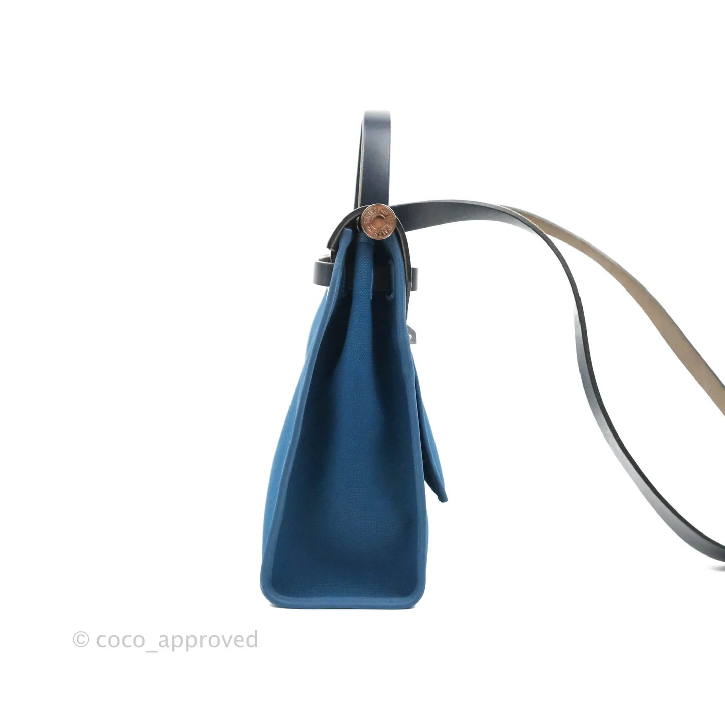 Hermès Herbag Zip 31 Bleu Ocean/Bleu Indigo Canvas Palladium Hardware