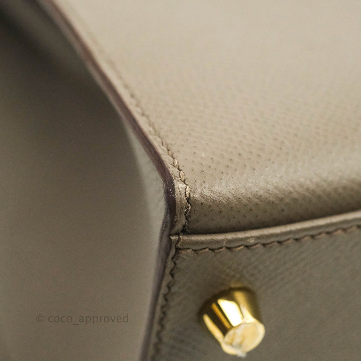 Hermès Kelly 28 8F Etain Gold Hardware