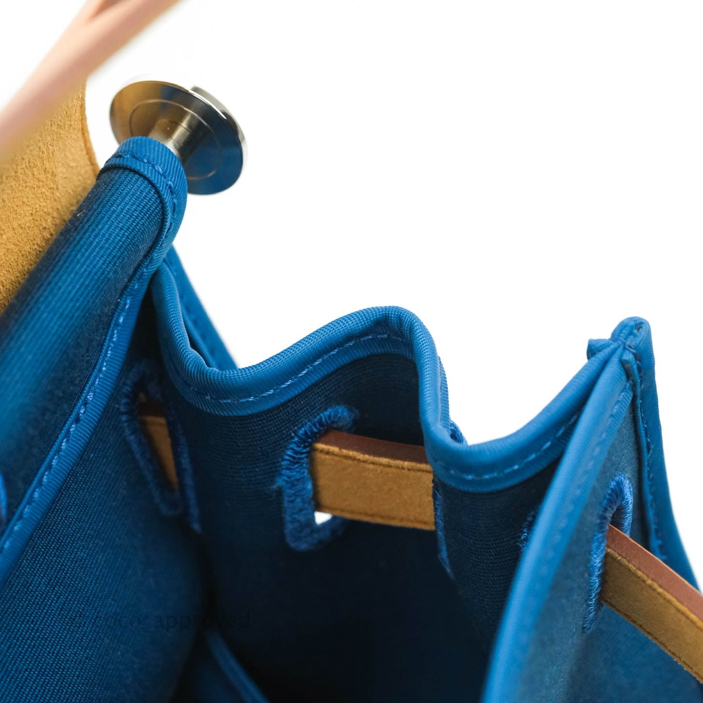 Hermès Herbag Zip 31 Outremer Nature Leather Palladium Hardware