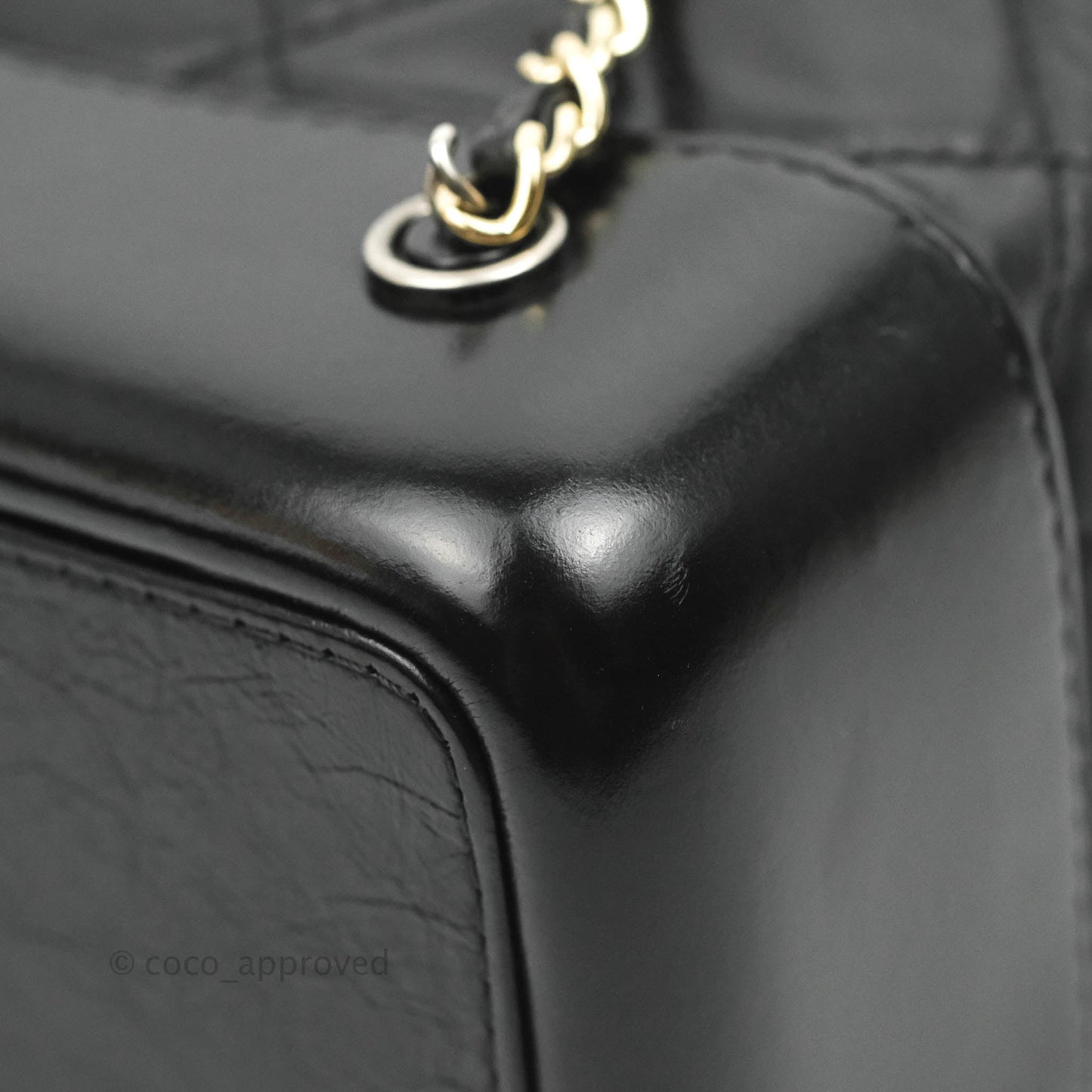 Chanel Small Gabrielle Backpack Black Aged Calfskin