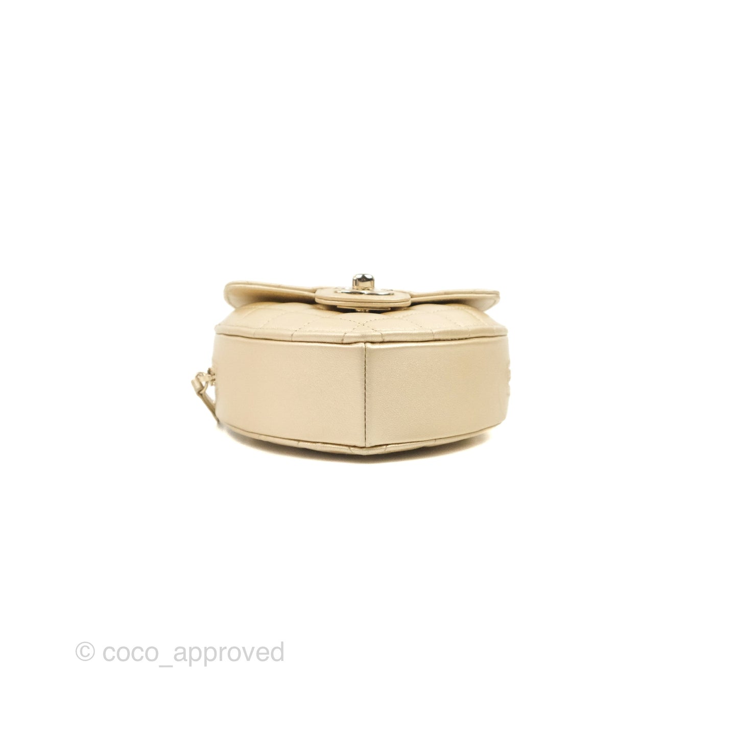 Chanel Small Heart Bag Gold Lambskin Gold Hardware 22S