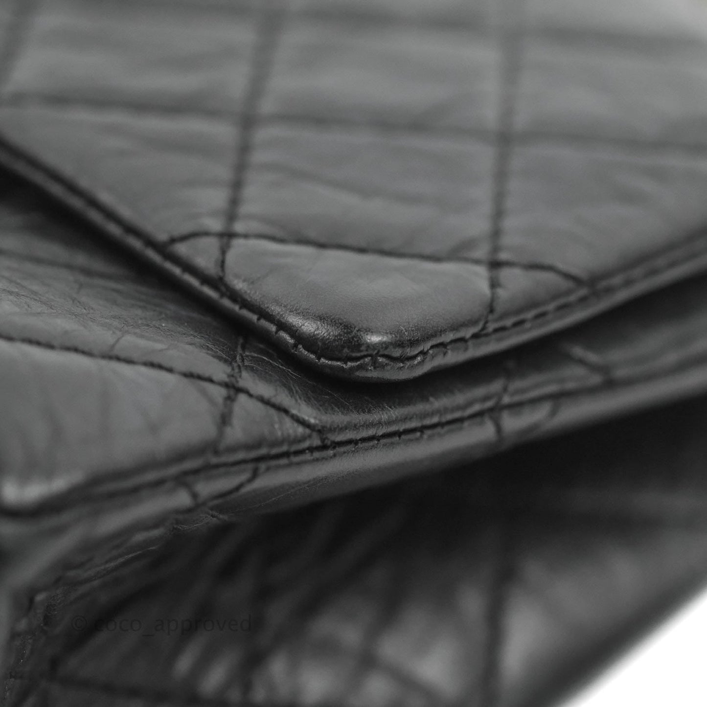Chanel Reissue 226 Quilted Flap Black Aged Calfskin Ruthenium Hardware