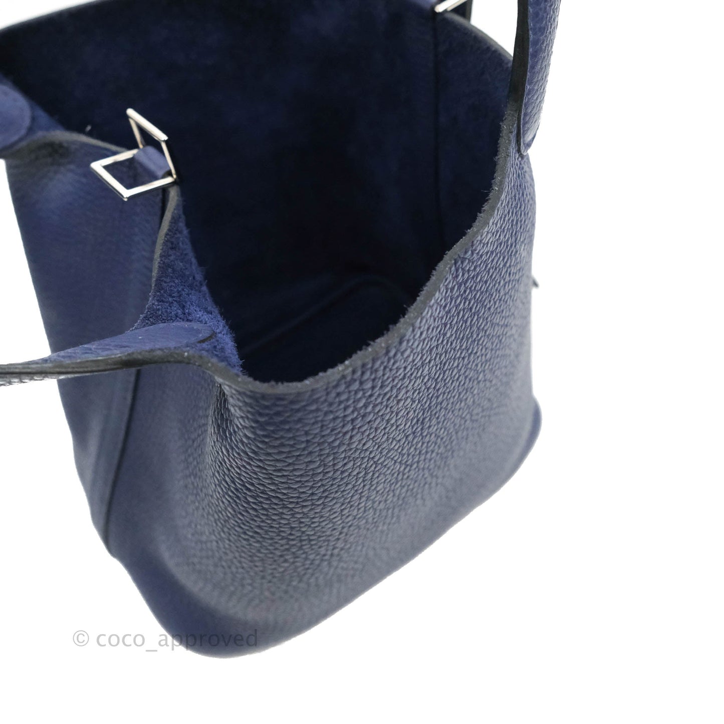 Hermès Picotin Lock 18 PM Bleu Encre Clemence Palladium Hardware