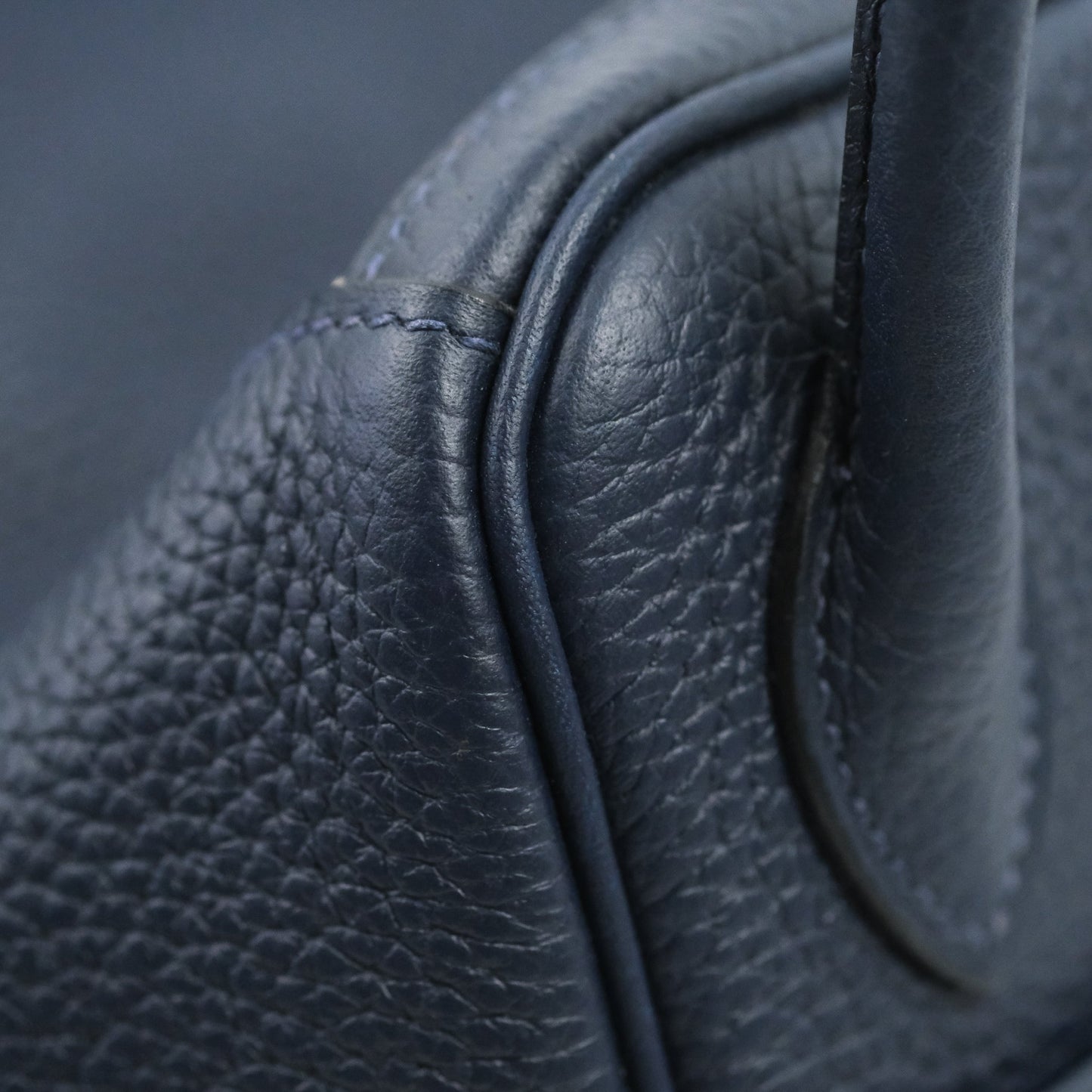 Hermès Lindy 26 Bleu Nuit Clemence Silver Hardware
