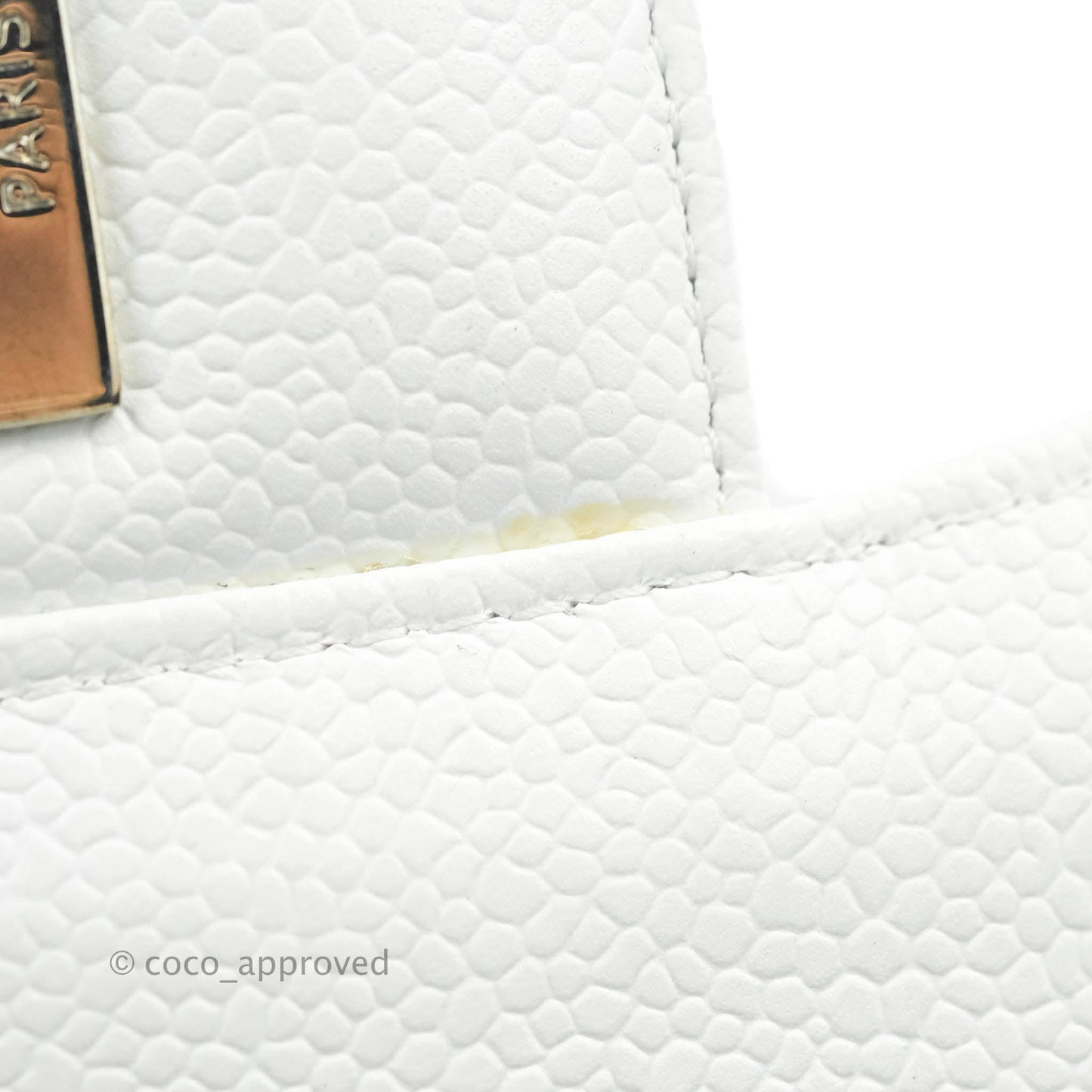 Chanel Jumbo Double Flap White Caviar Silver Hardware⁣⁣