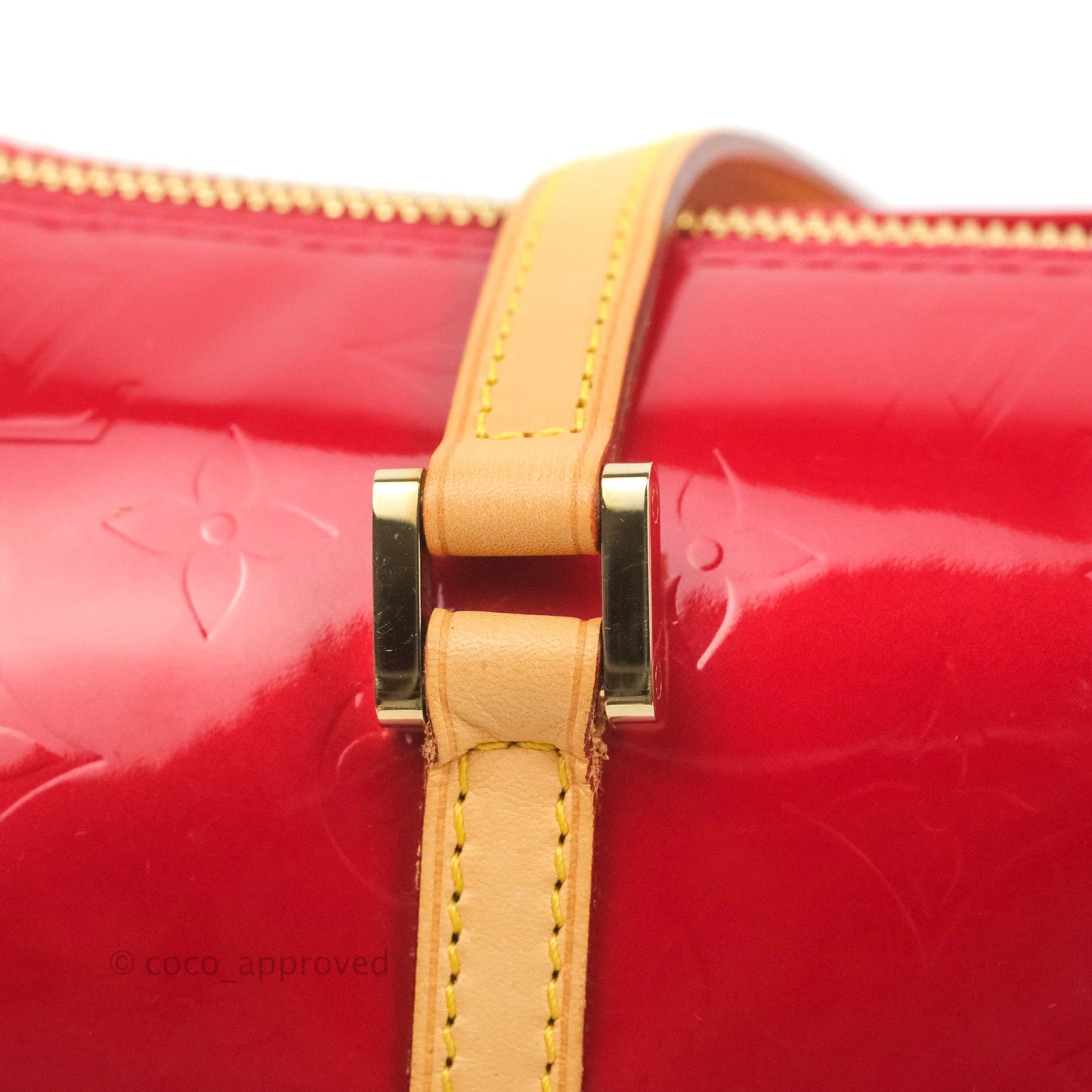 Louis Vuitton Papillon 30 Red Patent Monogram