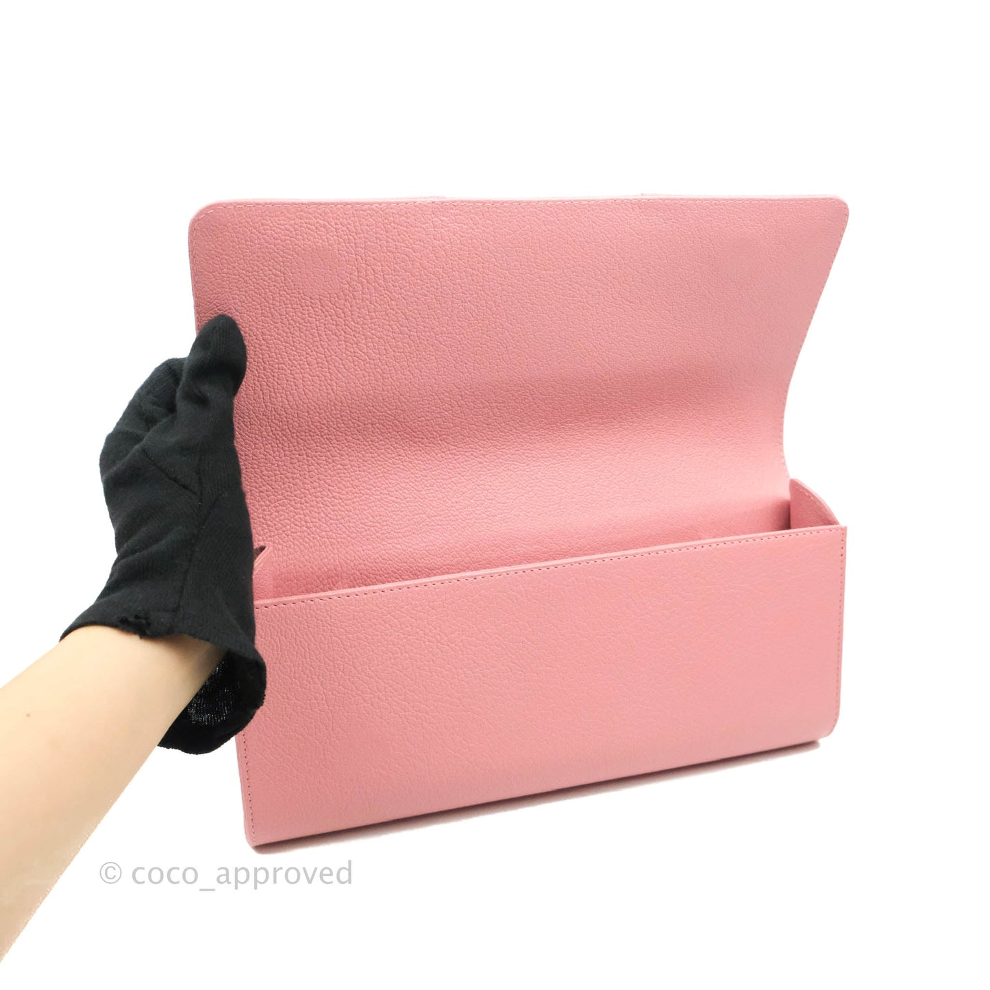 Perrin Pink Clutch Calfskin
