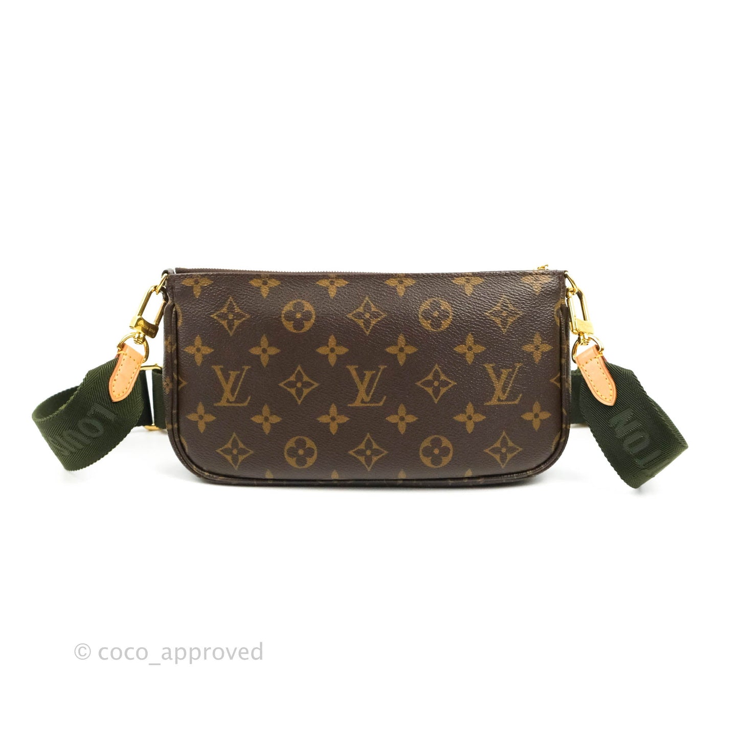 Louis Vuitton Multi Pochette Accessories Khaki Monogram Canvas