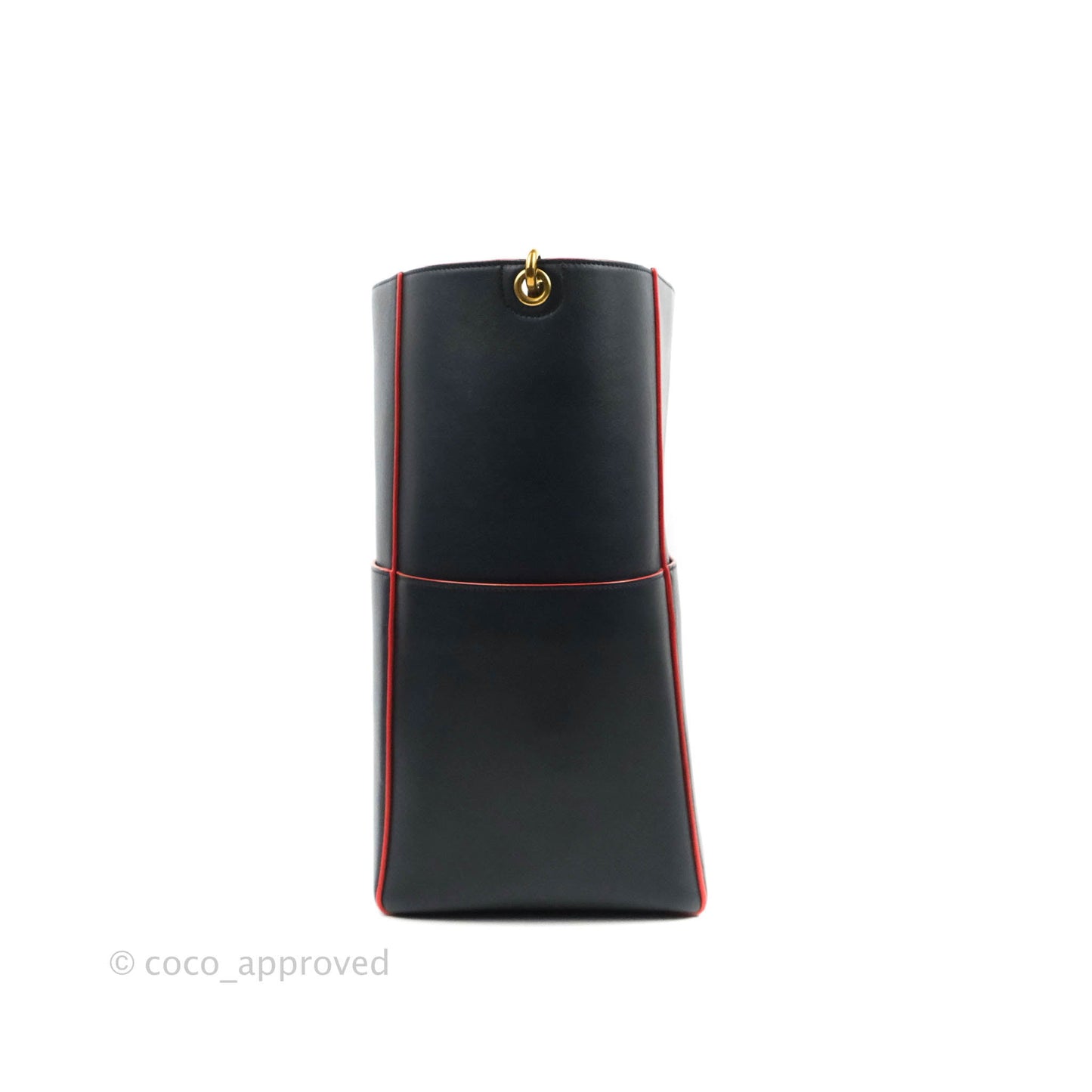 Celine Sangle Bucket Bag Navy Calfskin