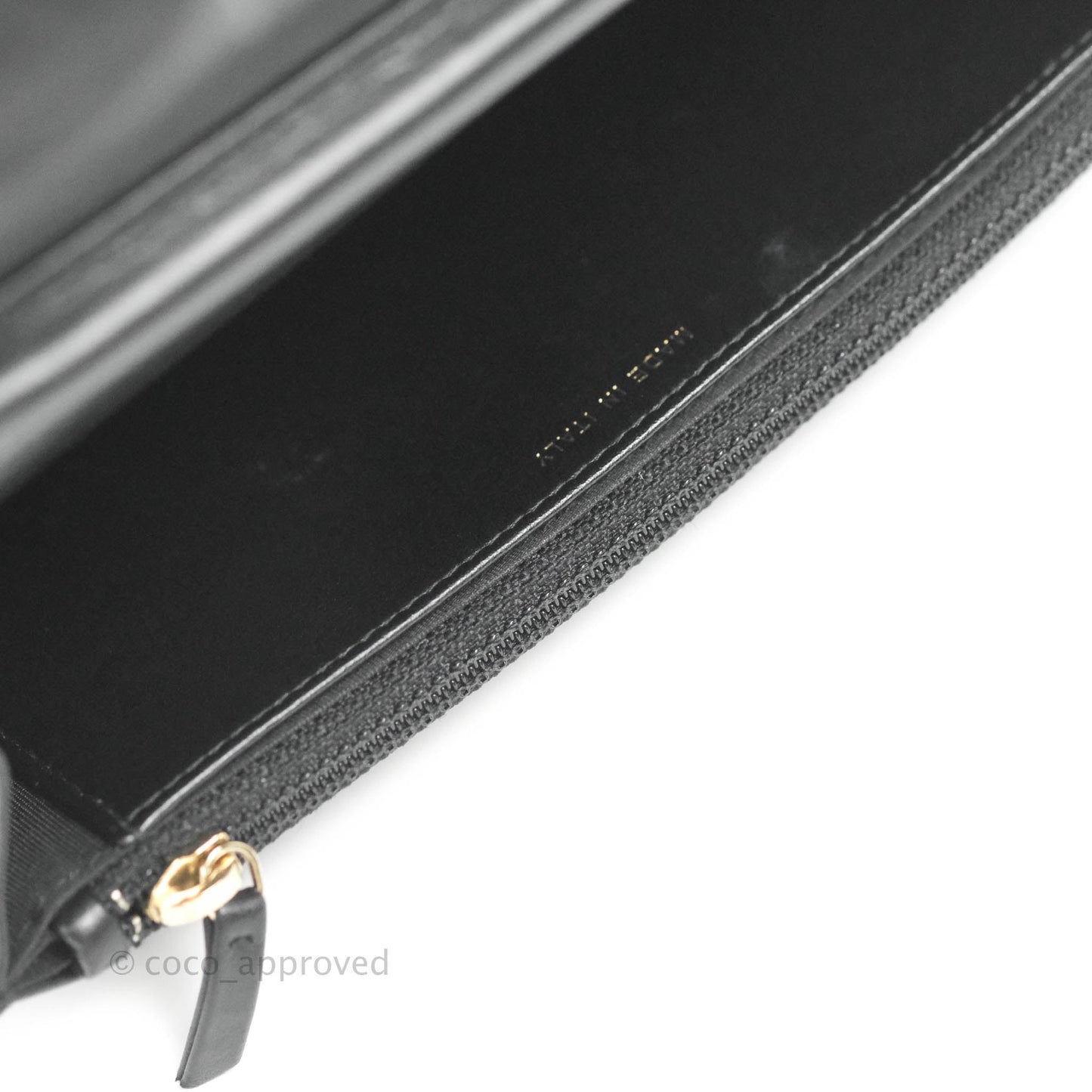 Chanel Filigree Wallet on Chain WOC Black Caviar Gold Hardware