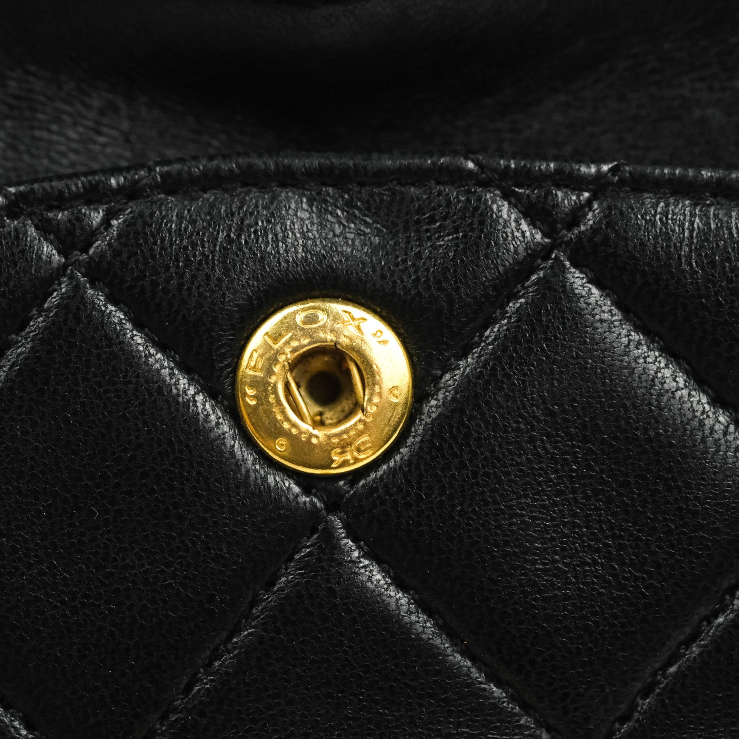 Chanel Vintage Classic Small S/M Flap Black Lambskin 24K Gold Hardware