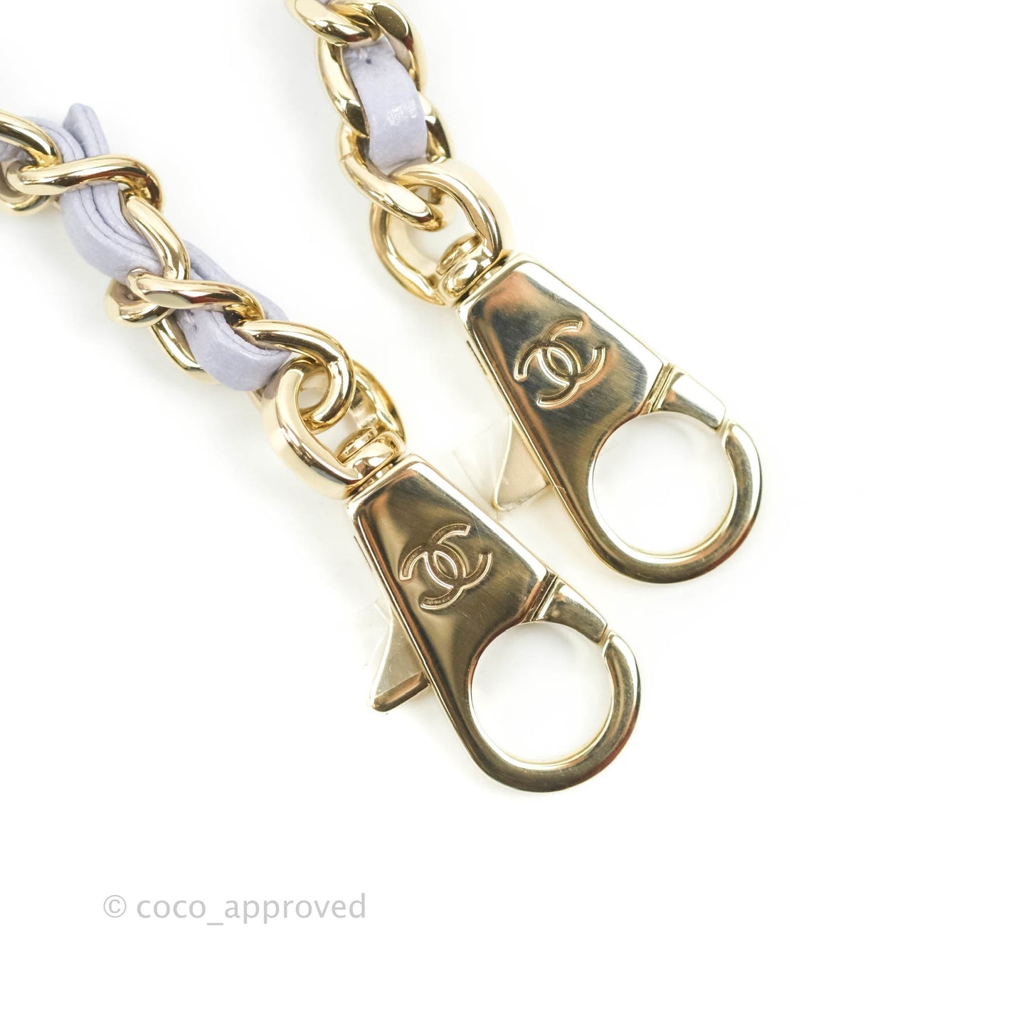 Chanel Mini Coco Handle Quilted Lilac Caviar Gold Hardware