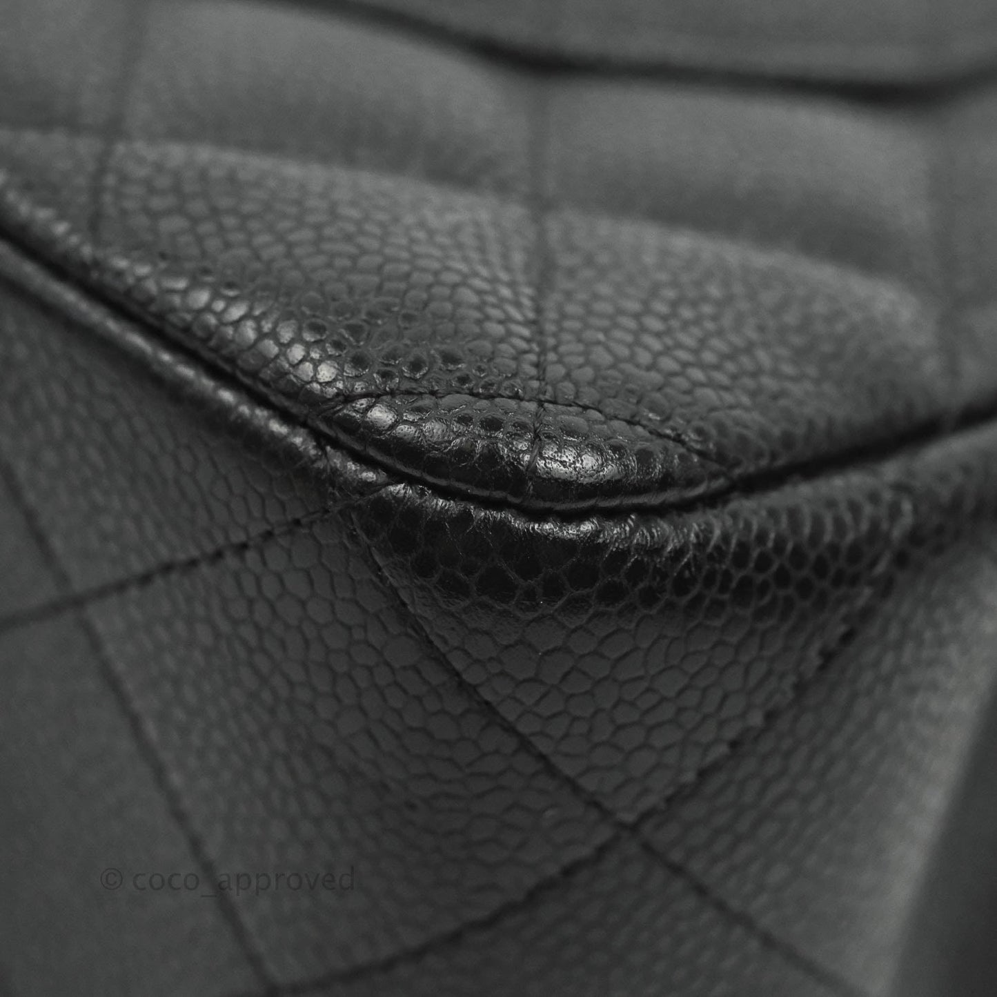 Chanel Jumbo Double Flap Black Caviar Silver Hardware⁣⁣