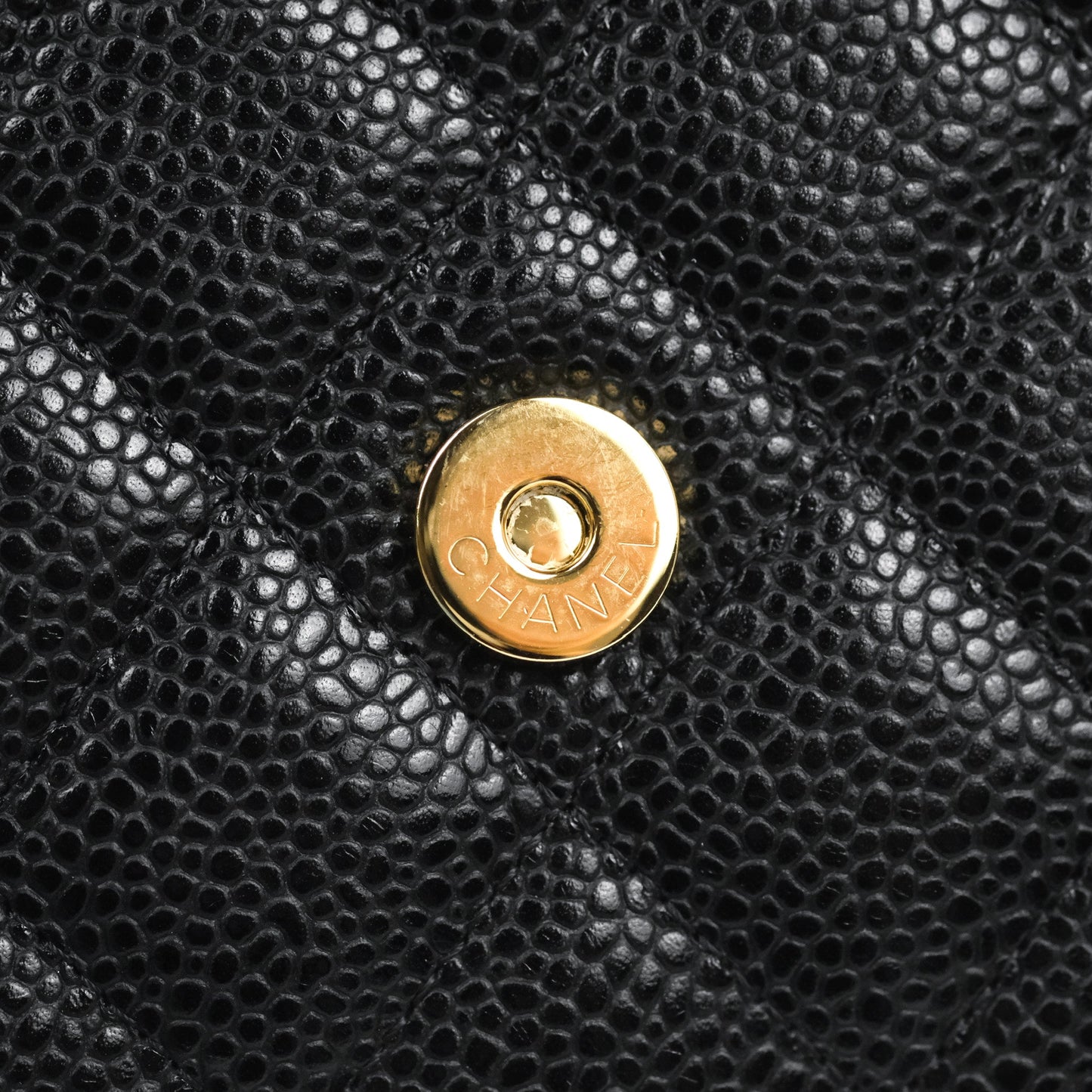 Chanel Quilted Classic WOC Black Caviar Gold Hardware