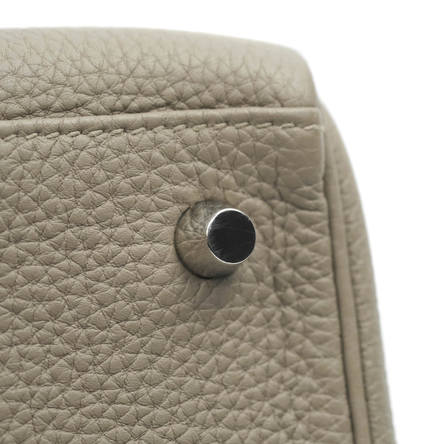 Hermès Kelly 28 Retourne Taurillon Clemence Gris Asphalt M8 Palladium Hardware