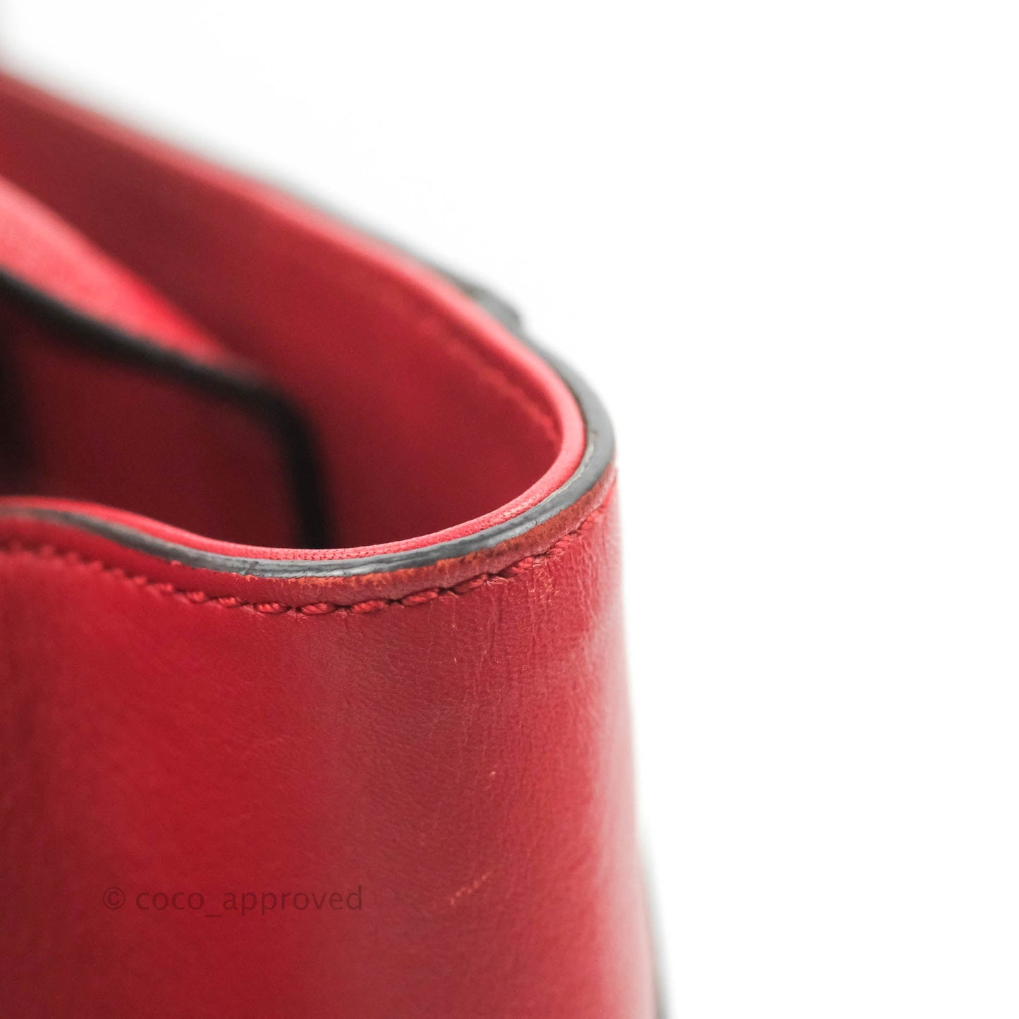 Fendi 2 Jours Red Bag Gold Hardware