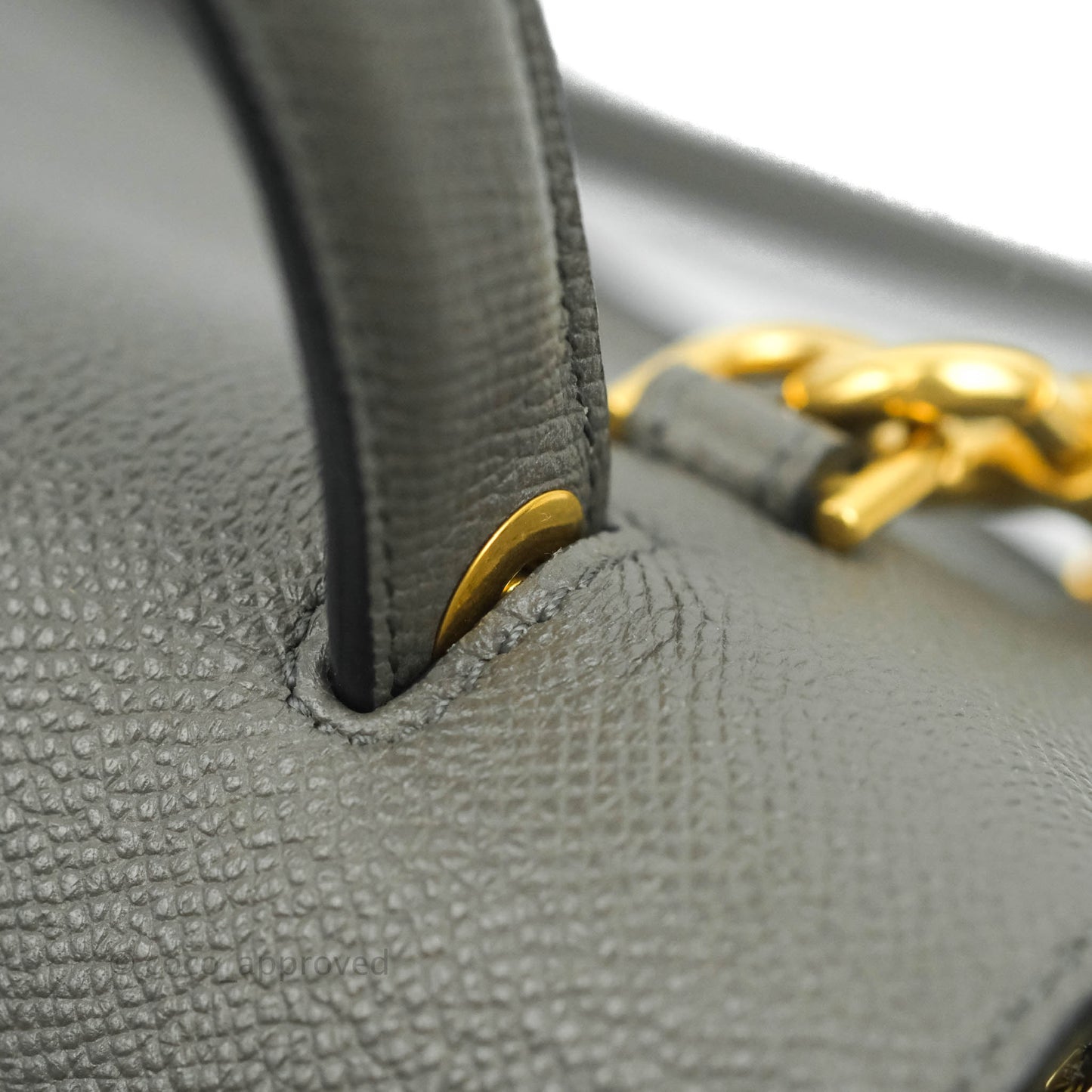 Celine Mini Belt Bag Grey Grained Calfskin Gold Hardware