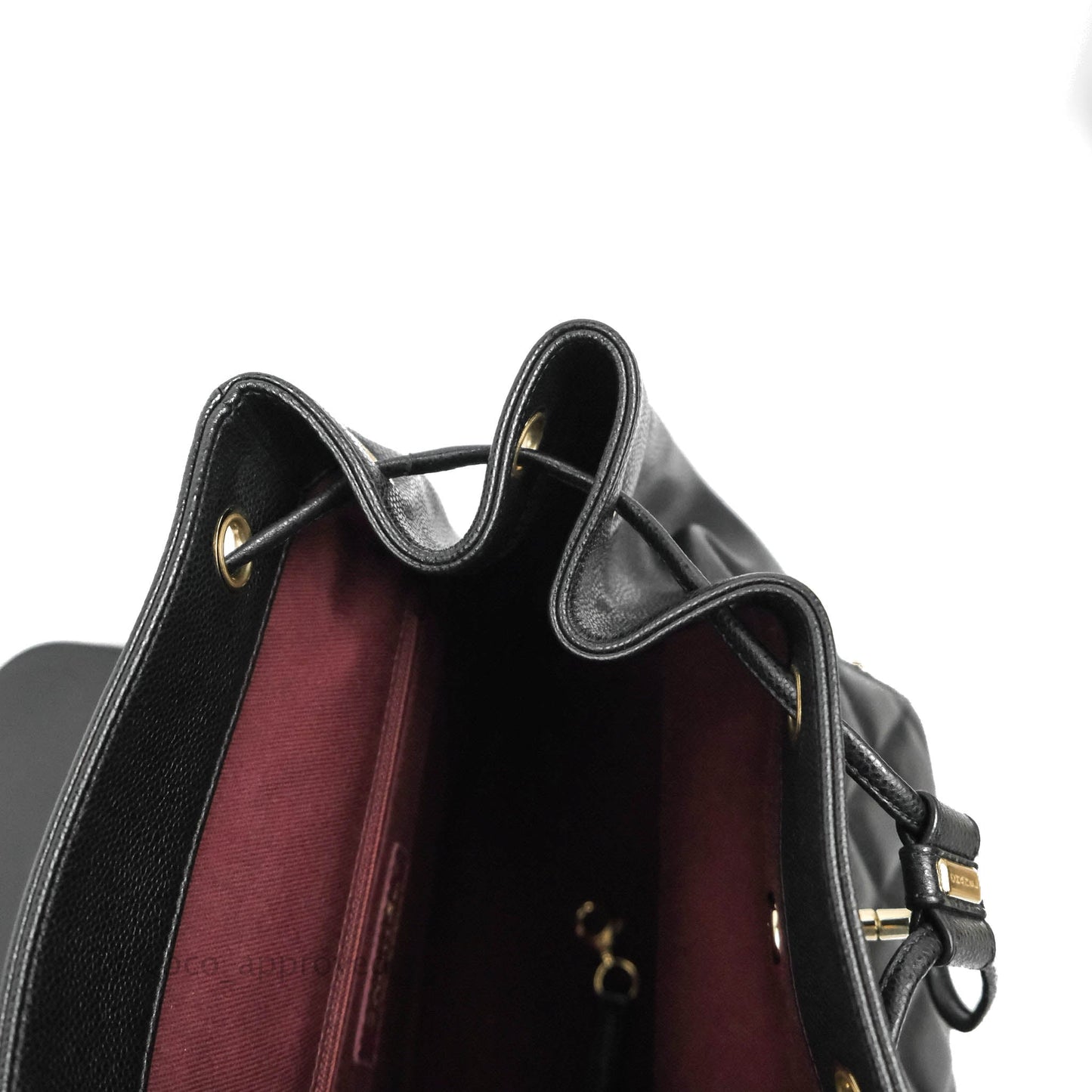 Chanel Quilted Business Affinity Backpack Black Caviar Gold Hardware