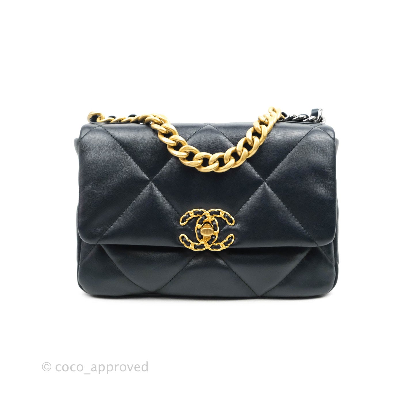 Chanel 19 Small Navy Mixed Hardware