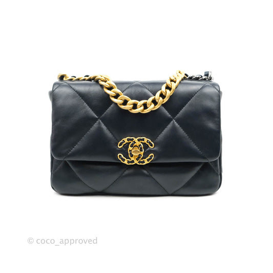 Chanel 19 Small Navy Mixed Hardware