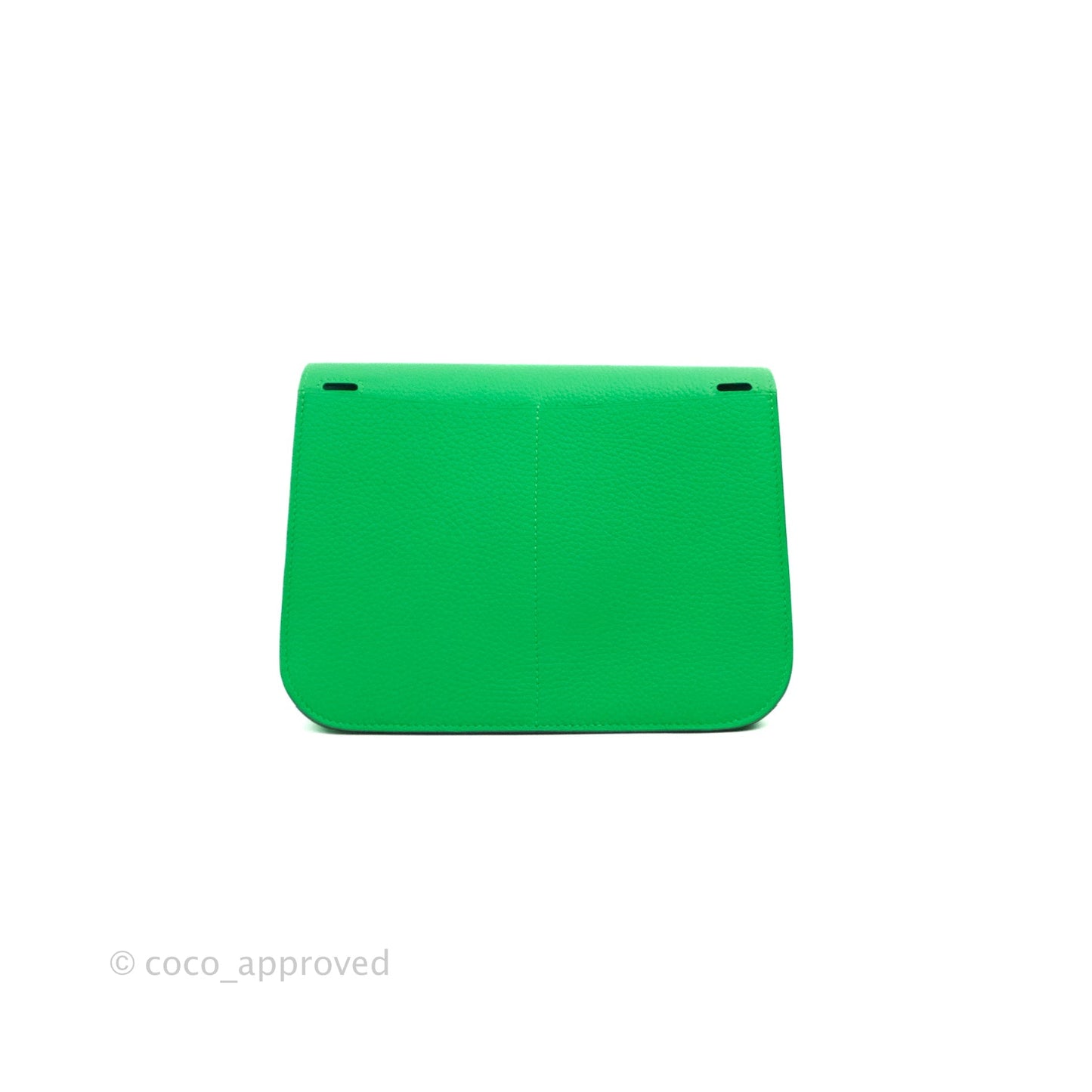 Hermès Halzan 25 Vert Comics/ Bleu Zephyr Clemence Palladium Hardware