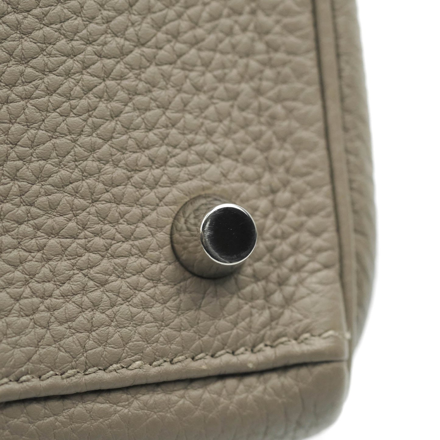Hermès Kelly 28 Retourne Taurillon Clemence Gris Asphalt M8 Palladium Hardware