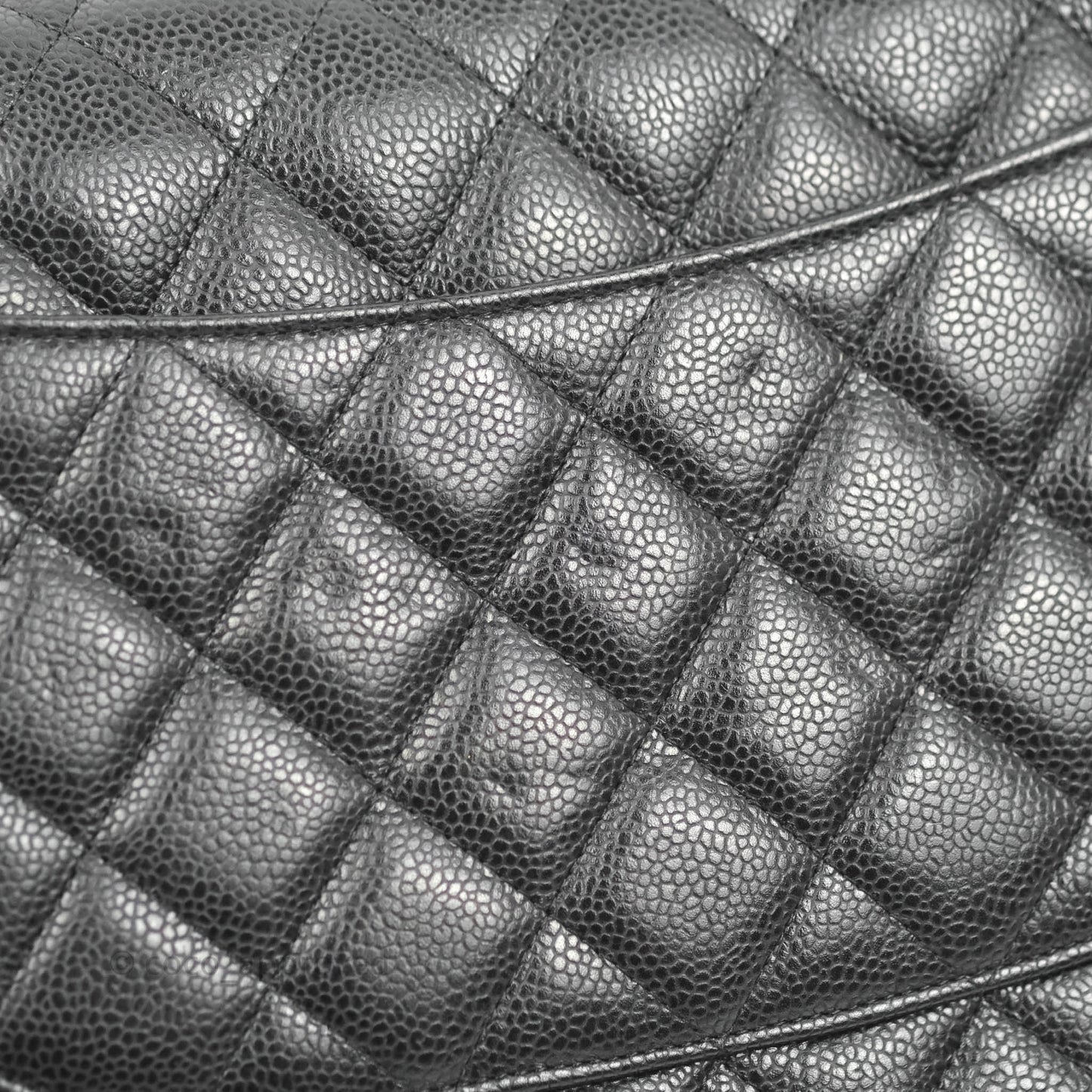 Chanel Jumbo Double Flap Black Caviar Gold Hardware⁣⁣