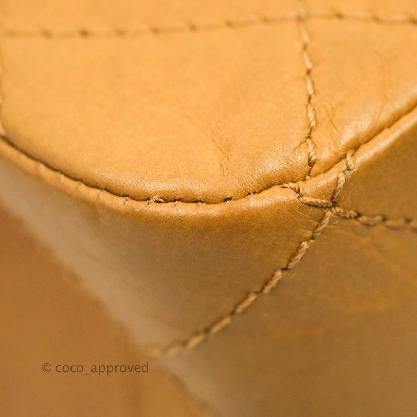 Chanel Quilted Reissue 227 Flap Beige Calfskin Aged Gold Hardware