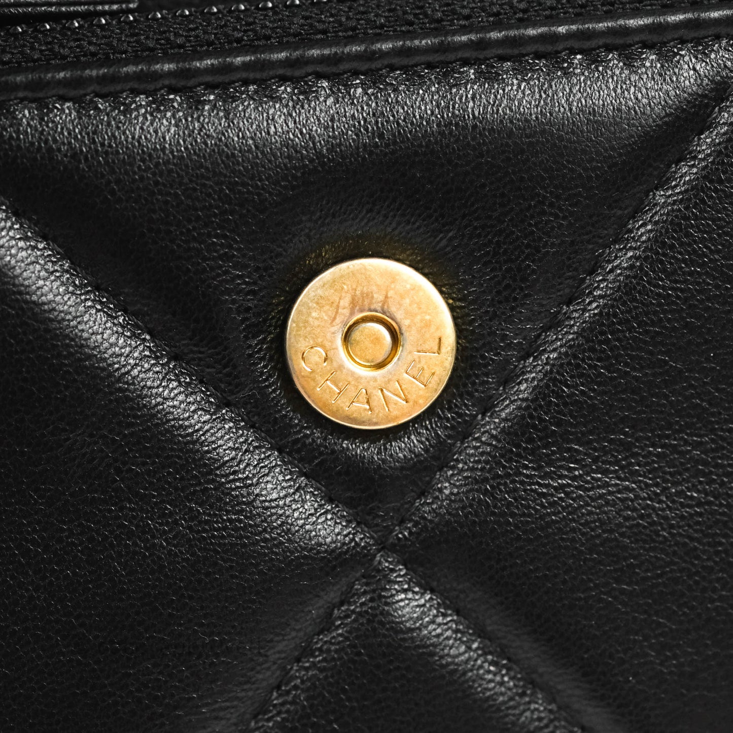 Chanel 19 Mini Clutch with Chain Black Lambskin Mixed Hardware
